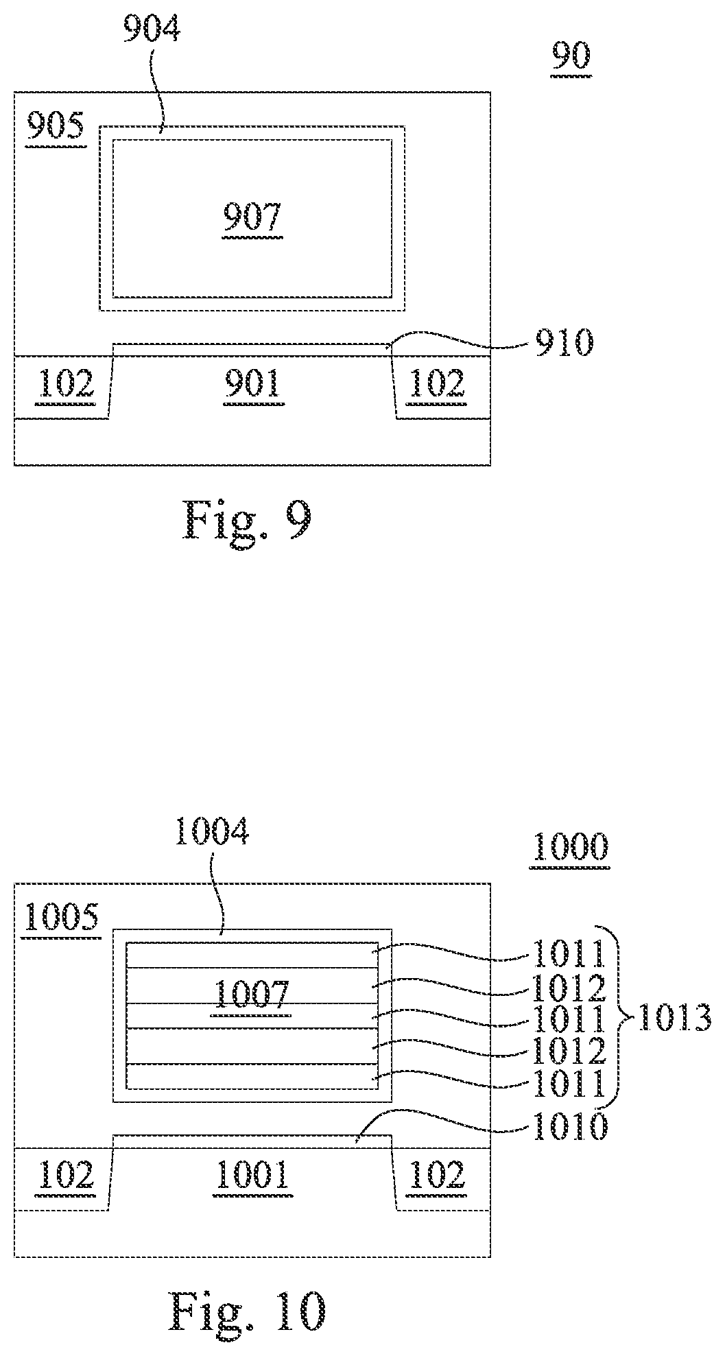 Patent US12100755 Figure 9 – Channel structures including doped 2D materials for semiconductor devices