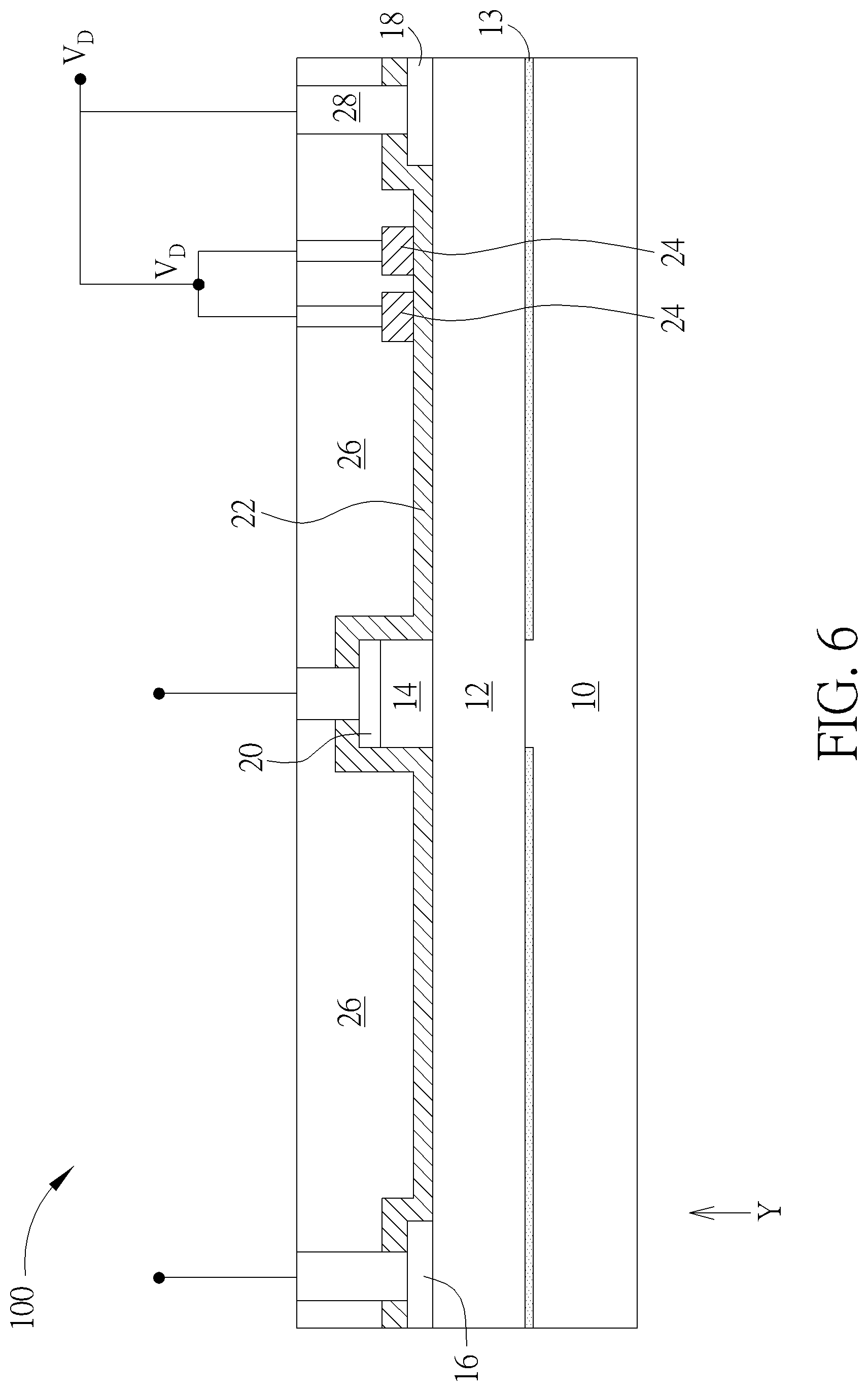 Patent US12100758 Figure 6 – High electron mobility transistor and method of fabricating the same
