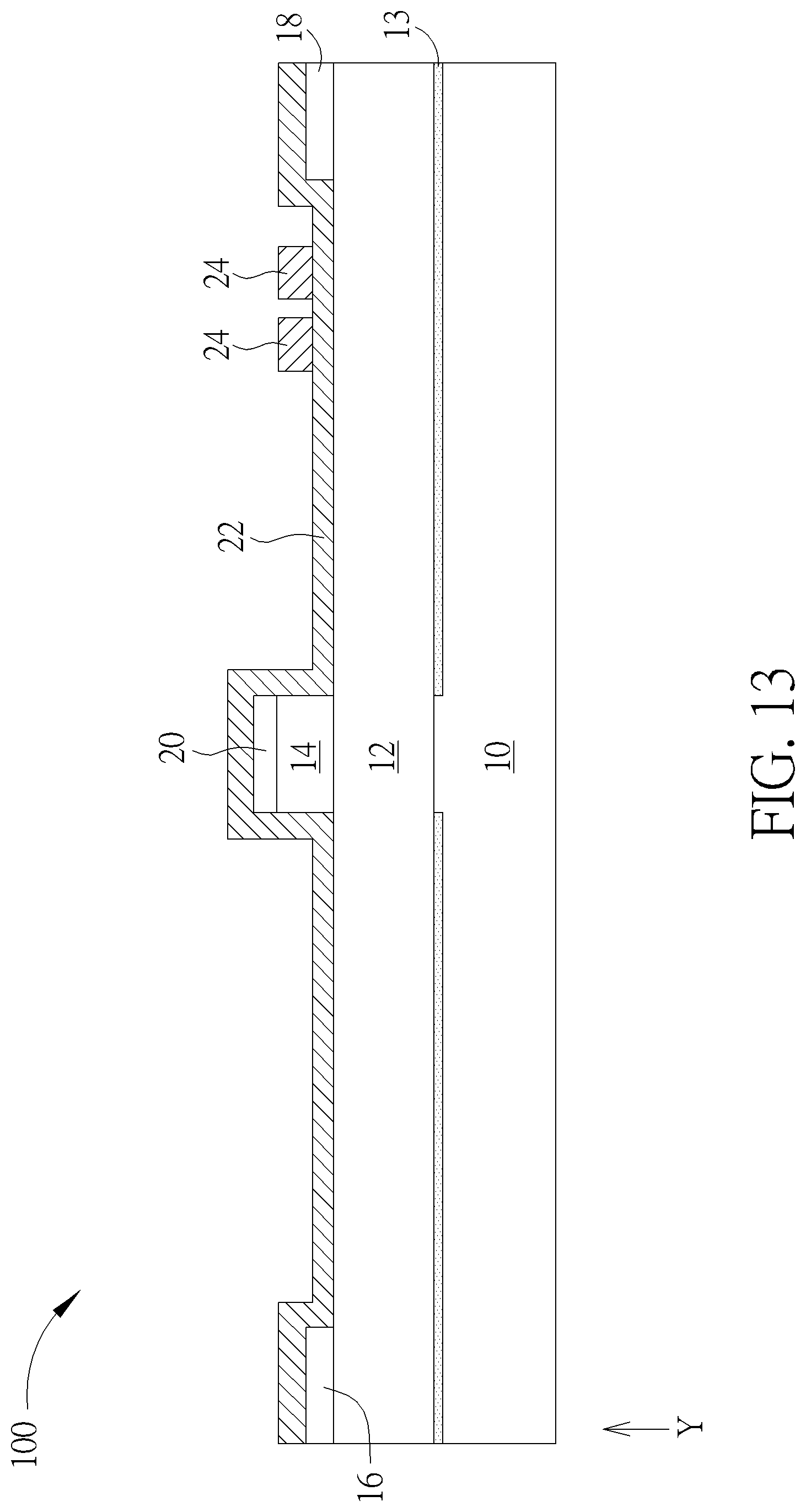 Patent US12100758 Figure 13 – High electron mobility transistor and method of fabricating the same
