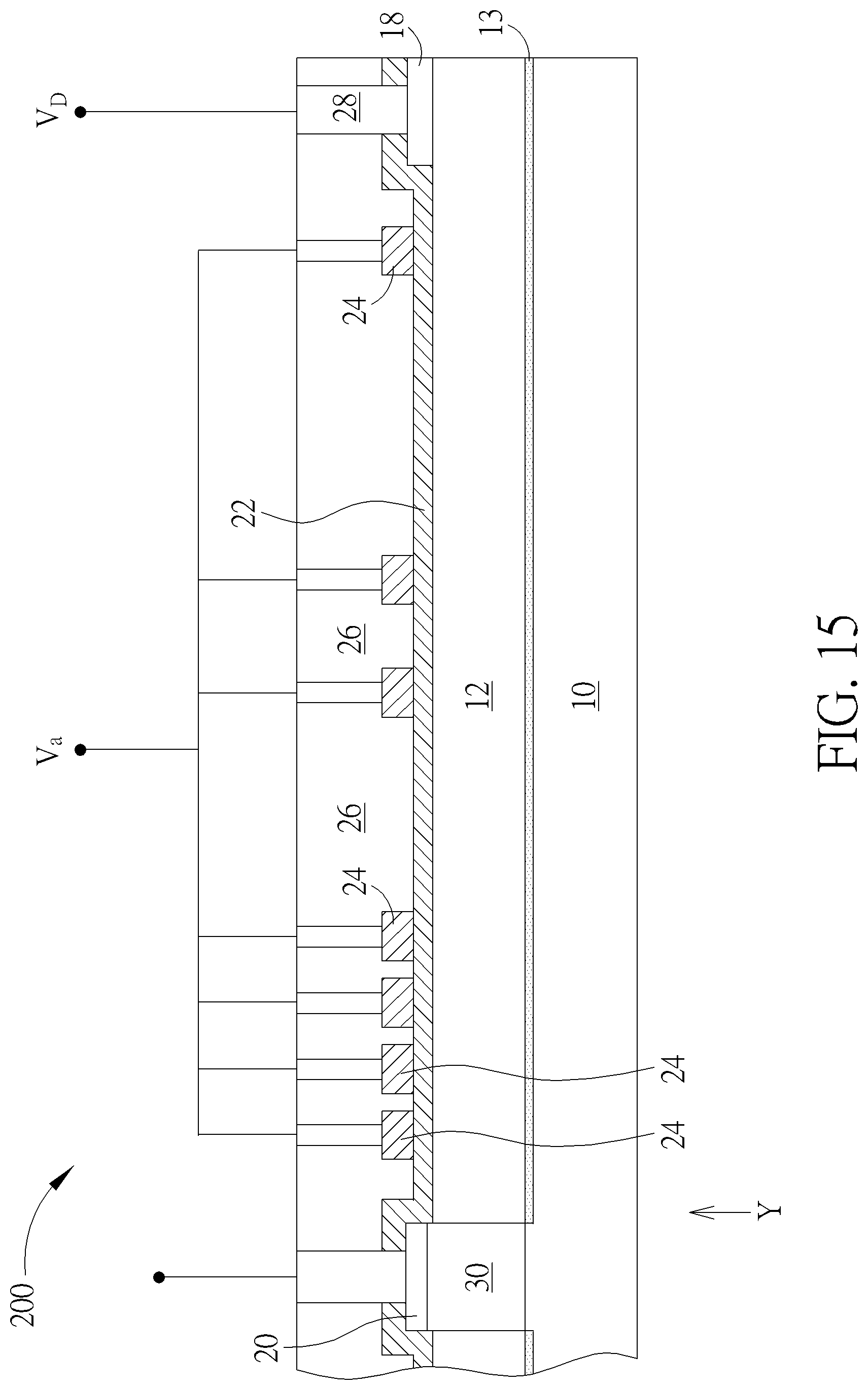 Patent US12100758 Figure 15 – High electron mobility transistor and method of fabricating the same