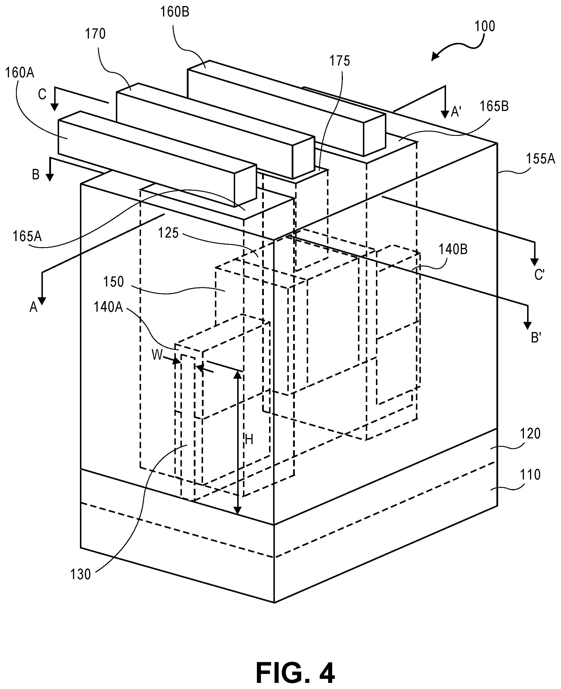 Patent US12100762 Figure 4 – Wrap-around source/drain method of making contacts for backside metals