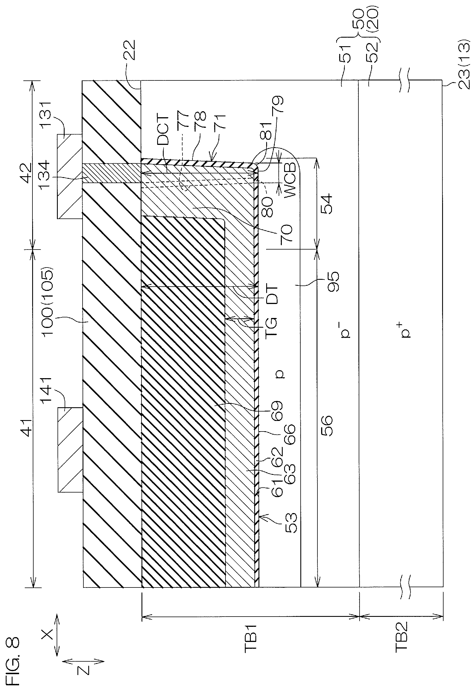 Patent US12100764 Figure 8 – Semiconductor device