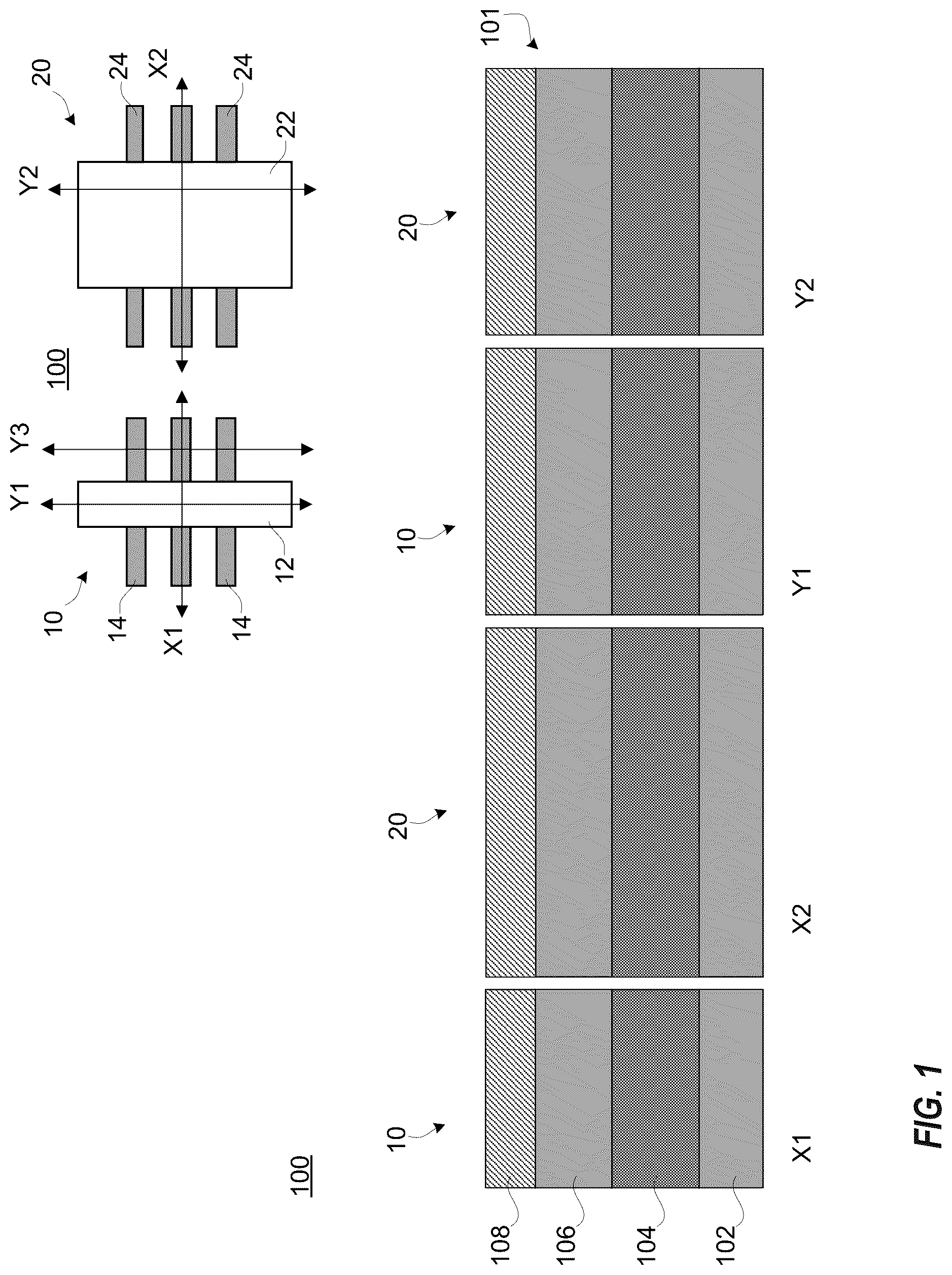 Patent US12100766 Figure 1 – Integrated short channel omega gate FinFET and long channel FinFET