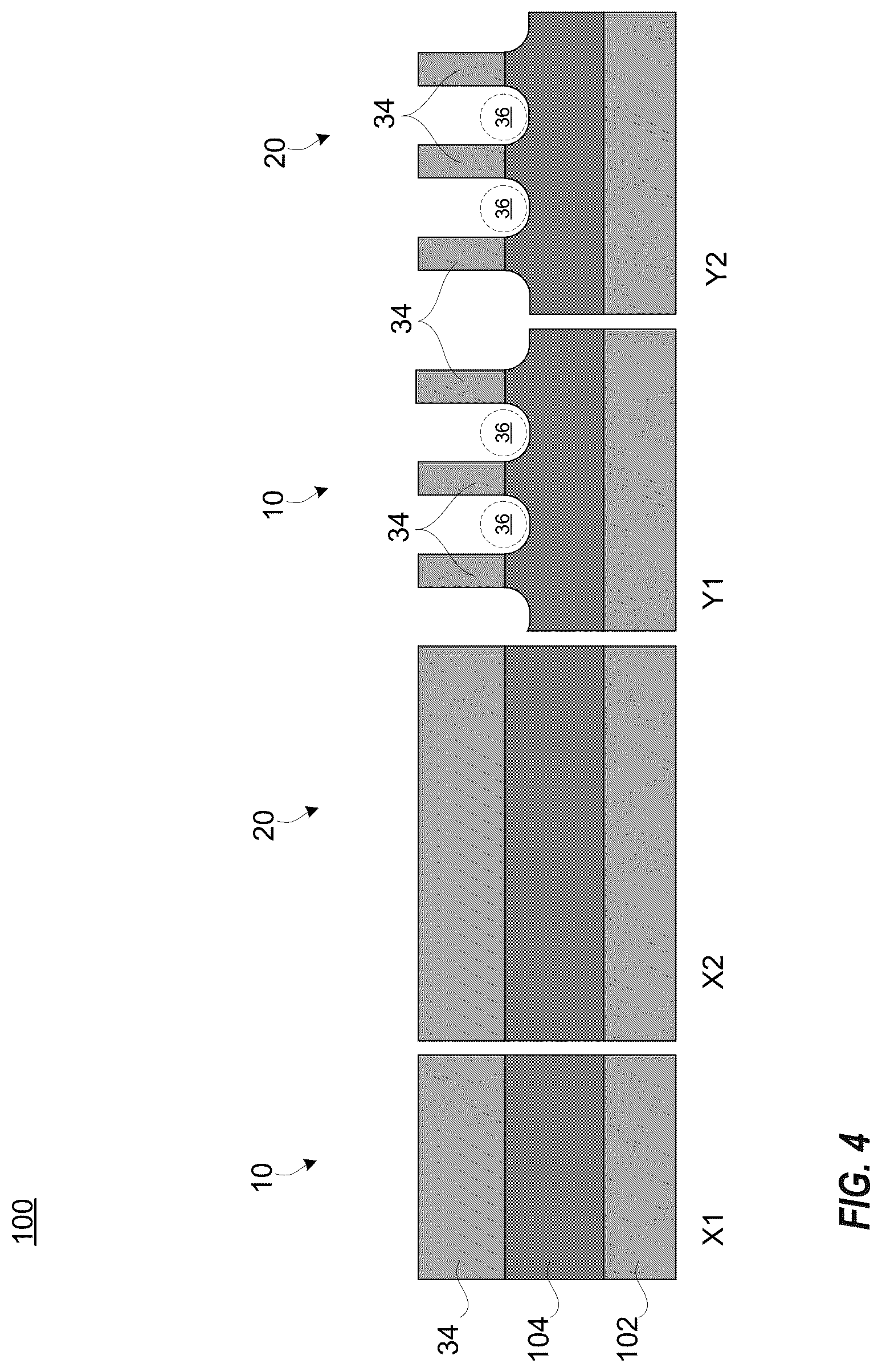 Patent US12100766 Figure 4 – Integrated short channel omega gate FinFET and long channel FinFET