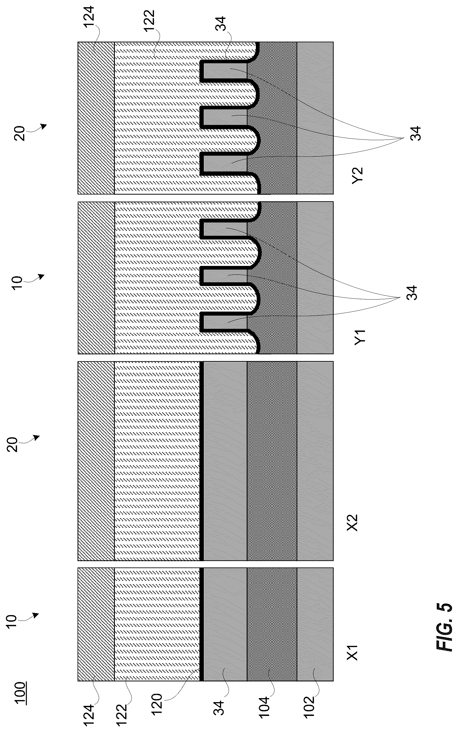 Patent US12100766 Figure 5 – Integrated short channel omega gate FinFET and long channel FinFET