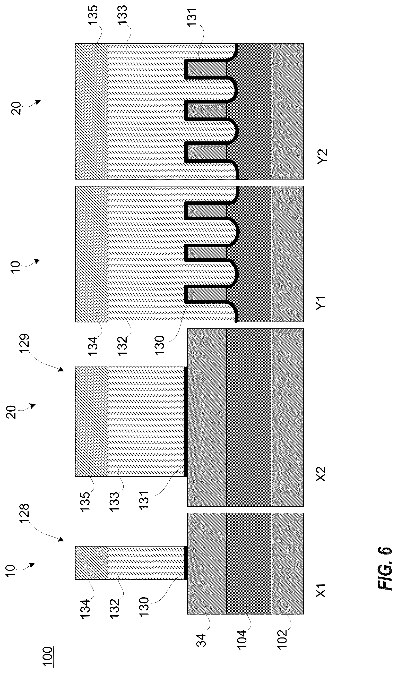 Patent US12100766 Figure 6 – Integrated short channel omega gate FinFET and long channel FinFET