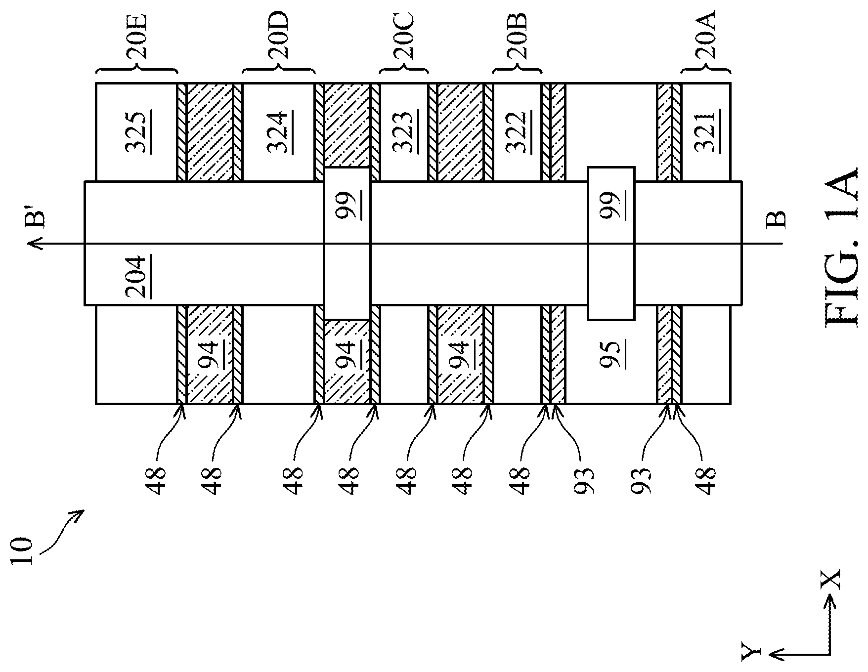 Patent US12100770 Figure 1 – Field effect transistor with gate isolation structure and method