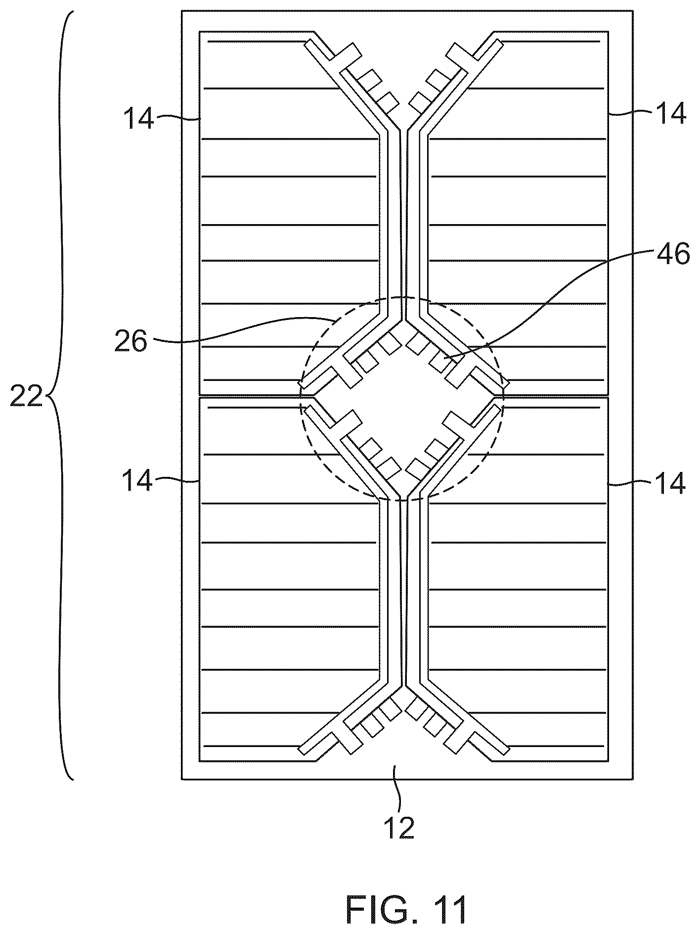 Patent US12100774 Figure 11 – Solar cells for a solar cell array