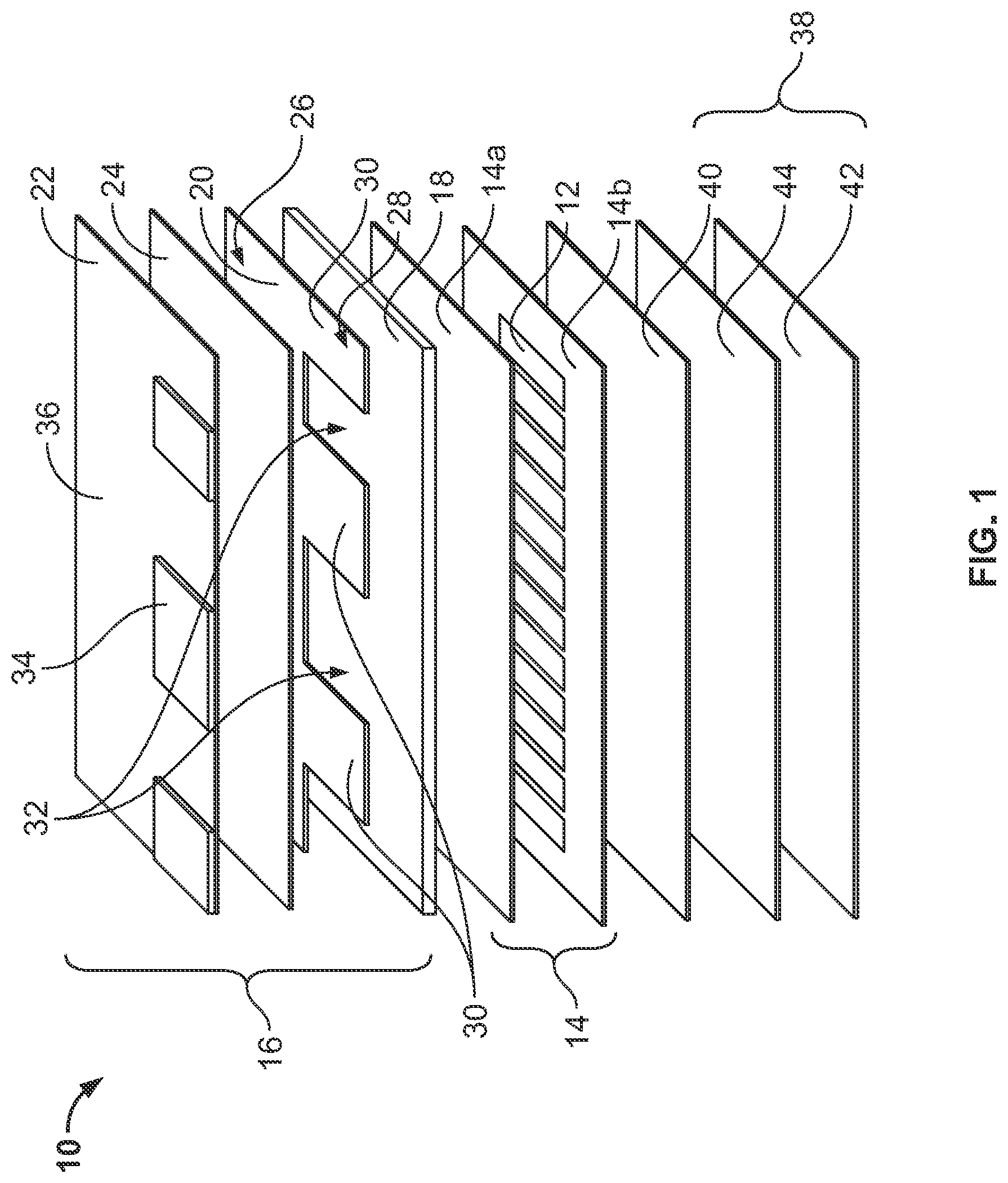 Patent US12100775 Figure 1 – Photovoltaic module with light-scattering encapsulant providing shingle-mimicking appearance