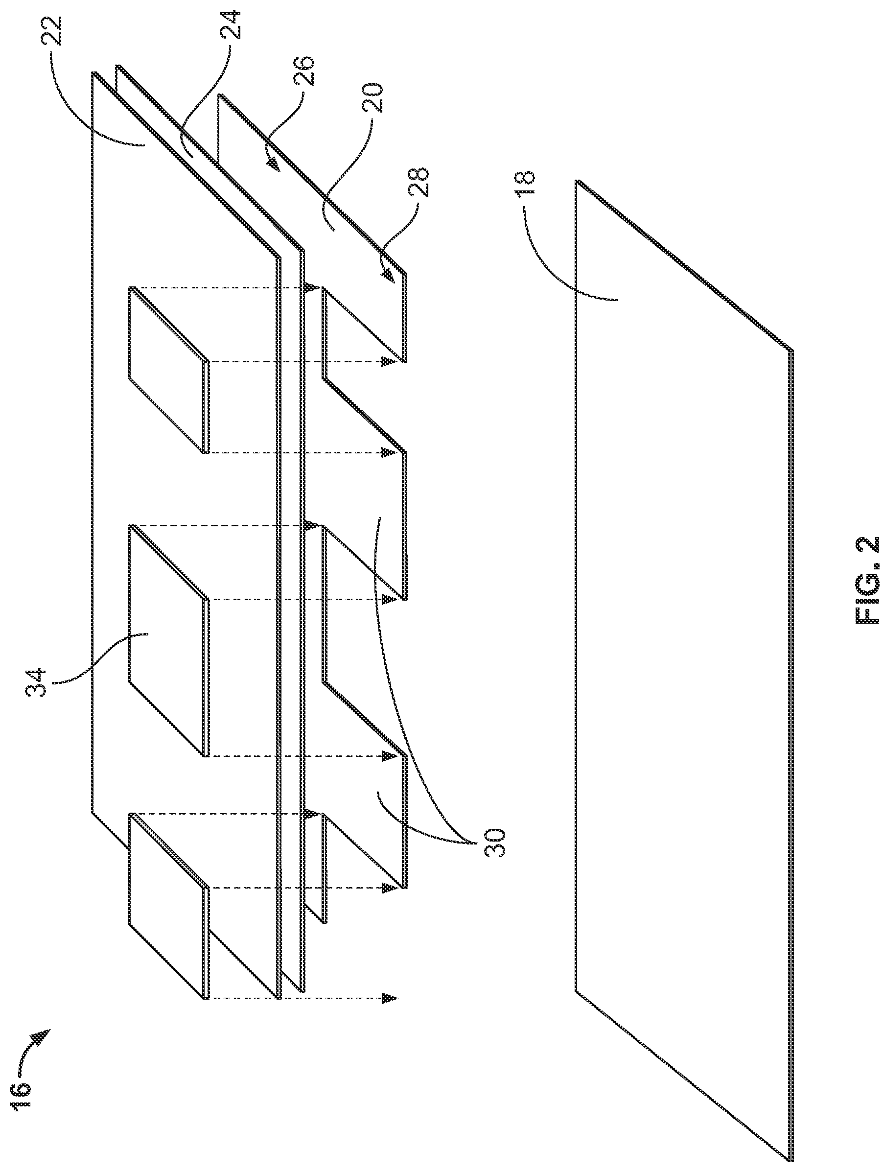 Patent US12100775 Figure 2 – Photovoltaic module with light-scattering encapsulant providing shingle-mimicking appearance