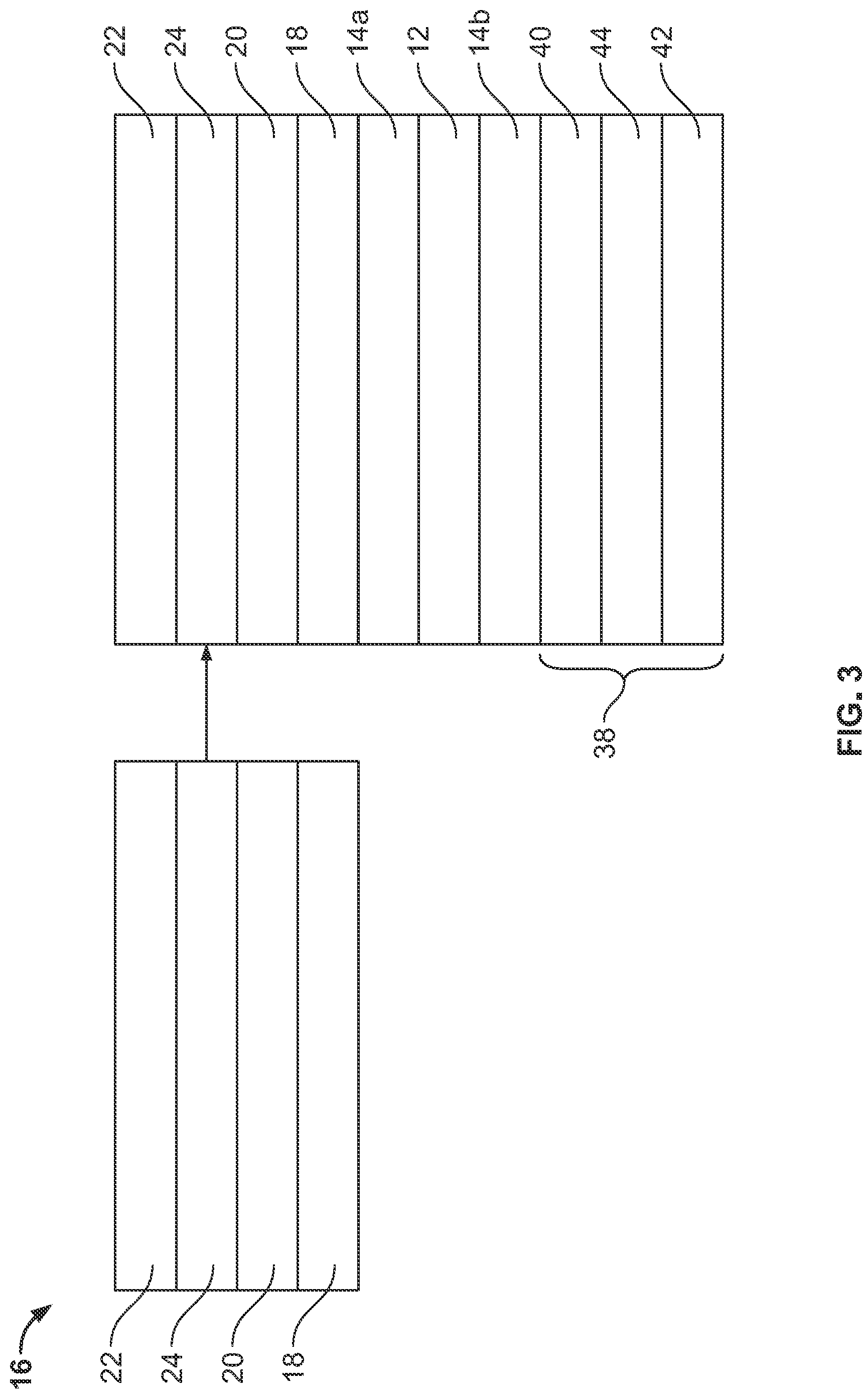 Patent US12100775 Figure 3 – Photovoltaic module with light-scattering encapsulant providing shingle-mimicking appearance