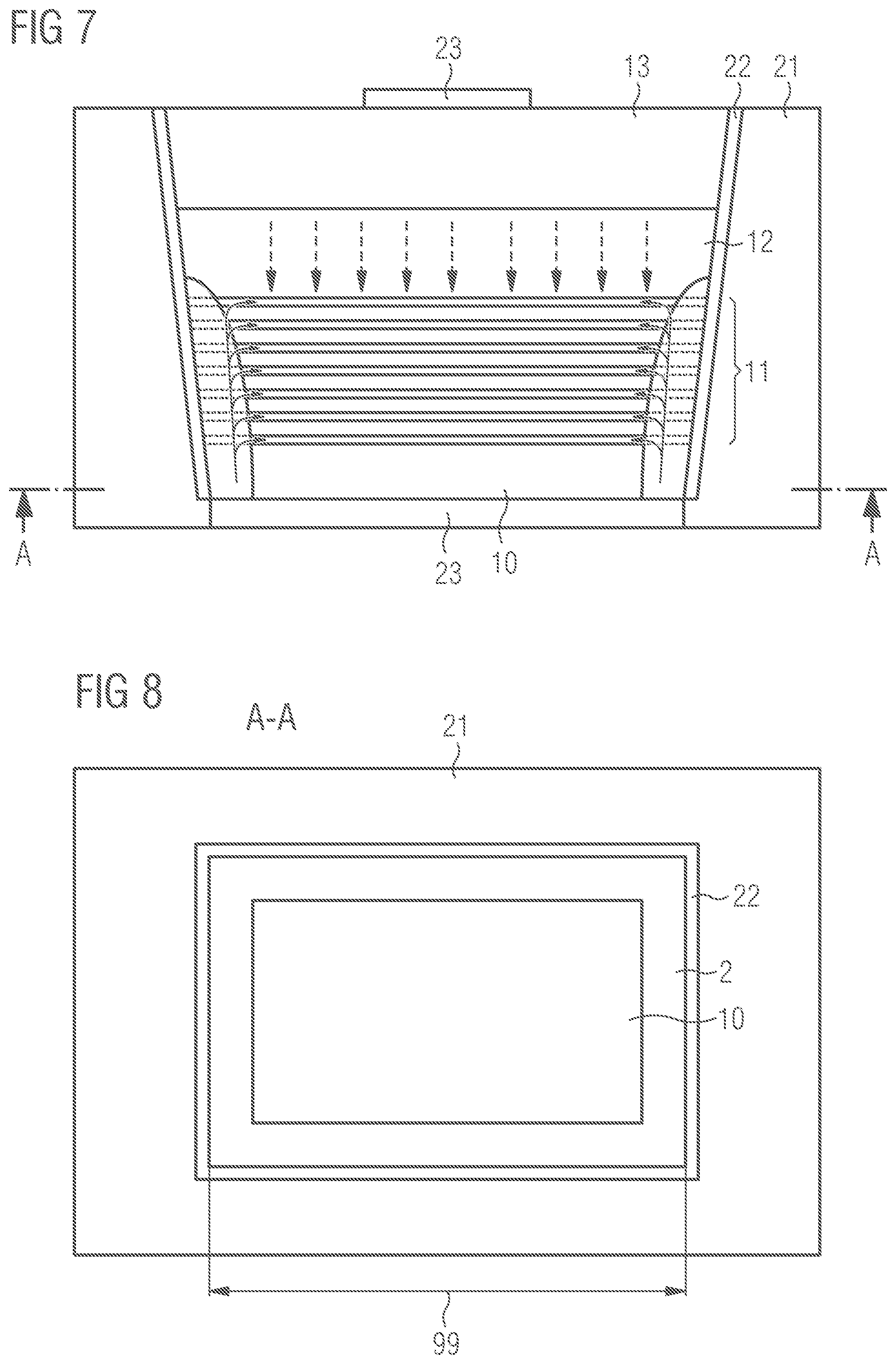 Patent US12100782 Figure 5 – Optoelectronic semiconductor chip and method for producing an optoelectronic semiconductor chip