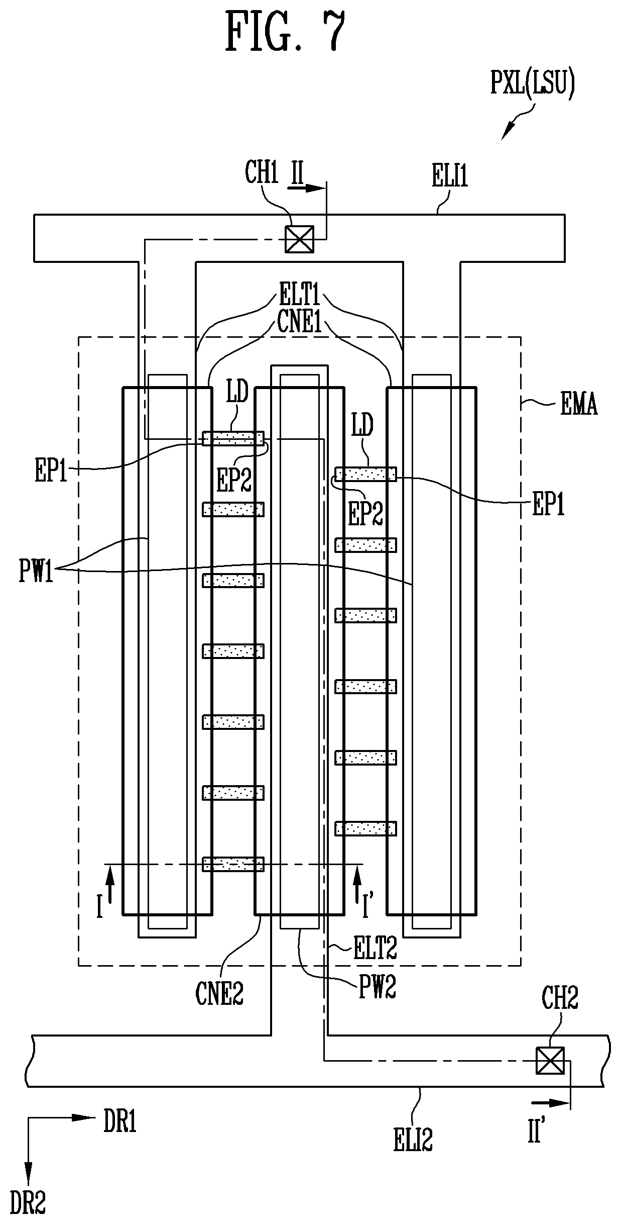 Patent US12100784 Figure 10 – Display device and manufacturing method thereof