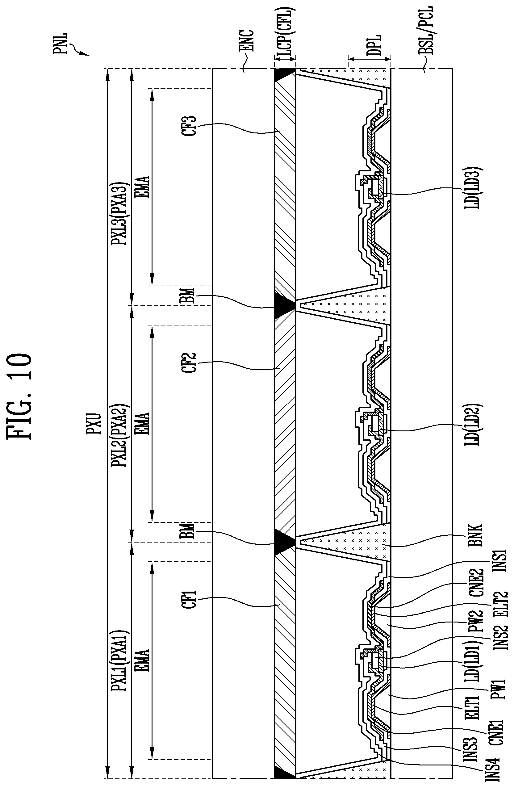 Patent US12100784 Figure 13 – Display device and manufacturing method thereof