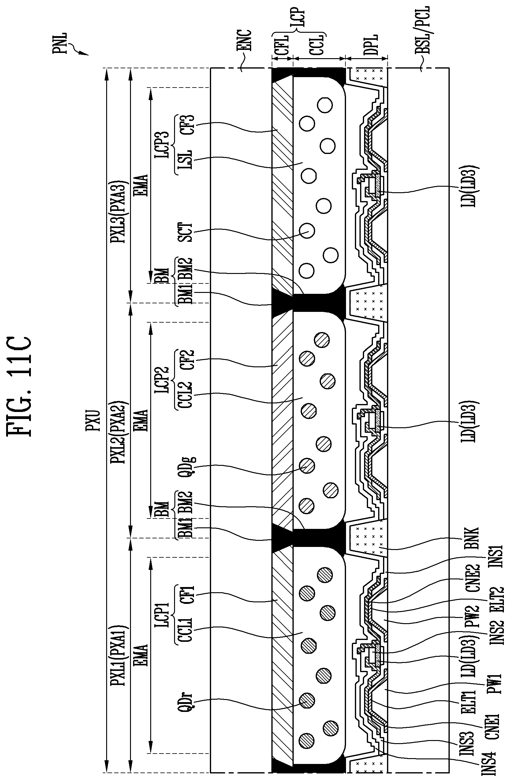 Patent US12100784 Figure 16 – Display device and manufacturing method thereof