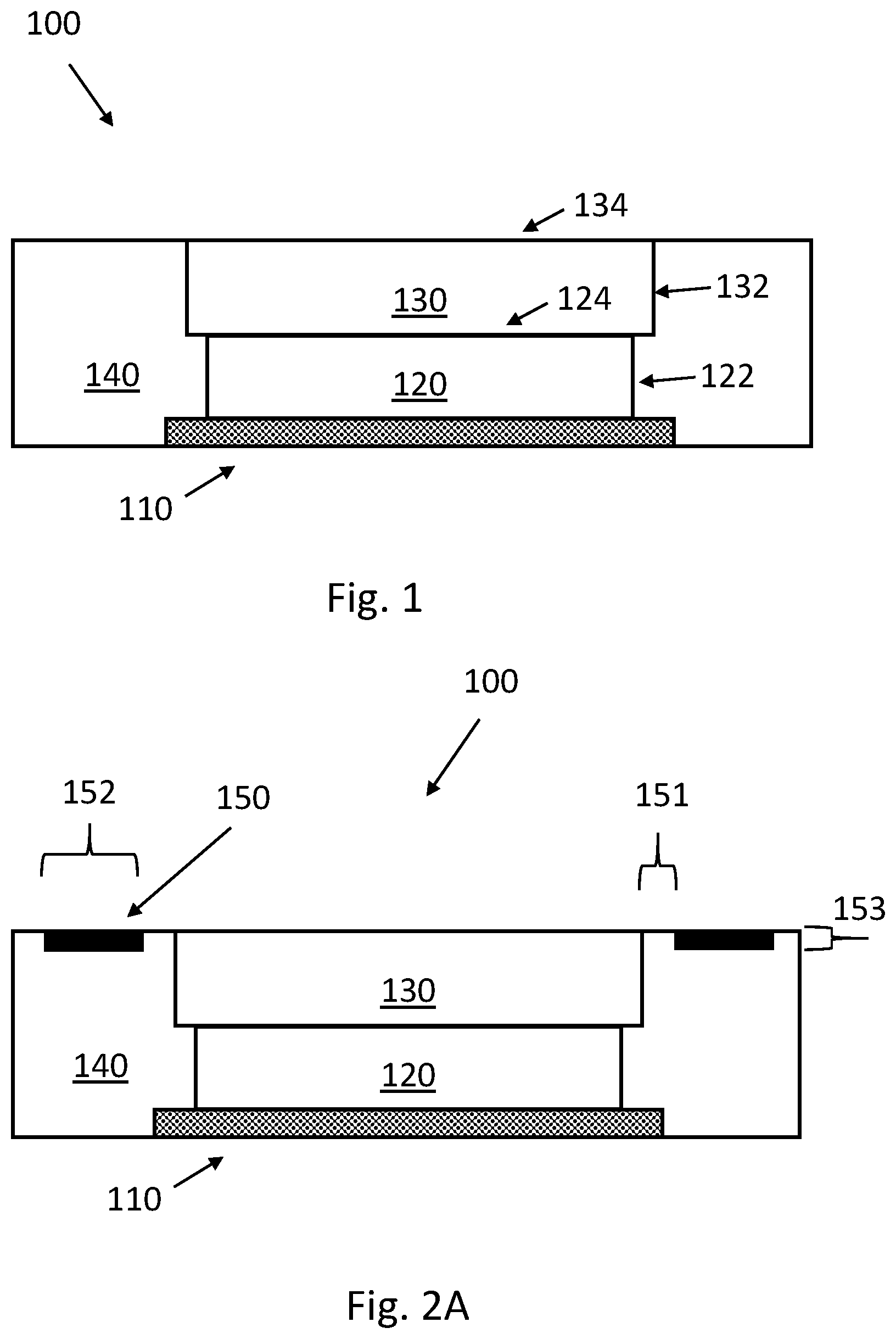 Patent US12100786 Figure 1 – Light emitting device with high near-field contrast ratio