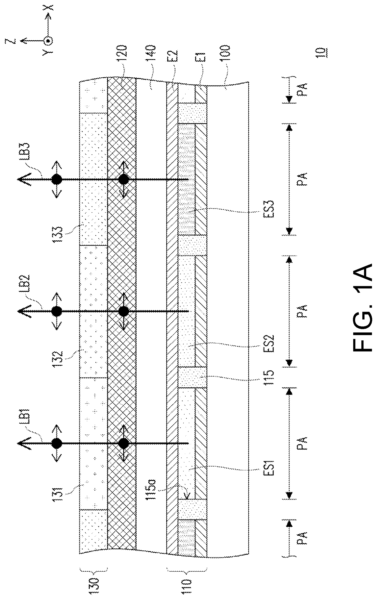 Patent US12100789 Figure 1 – Display device