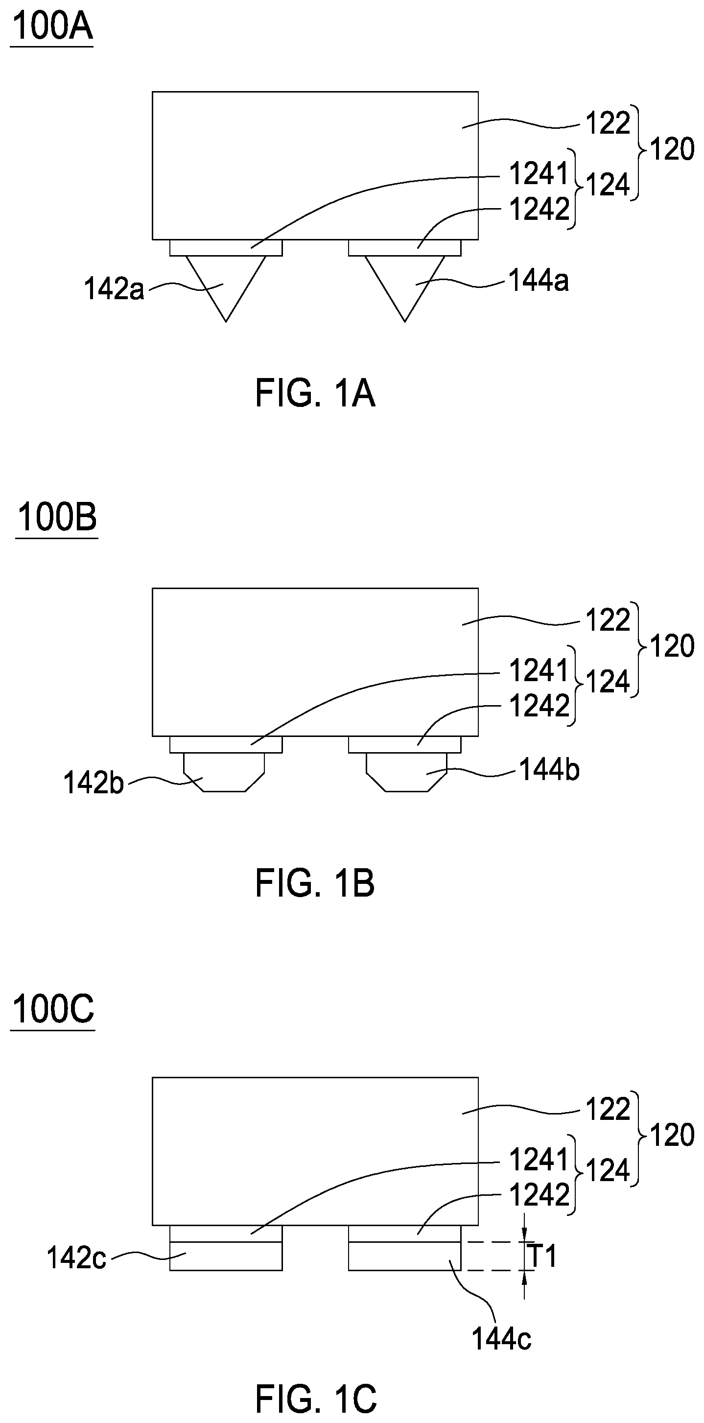 Patent US12100793 Figure 1 – Light-emitting device, manufacturing method thereof and display module using the same