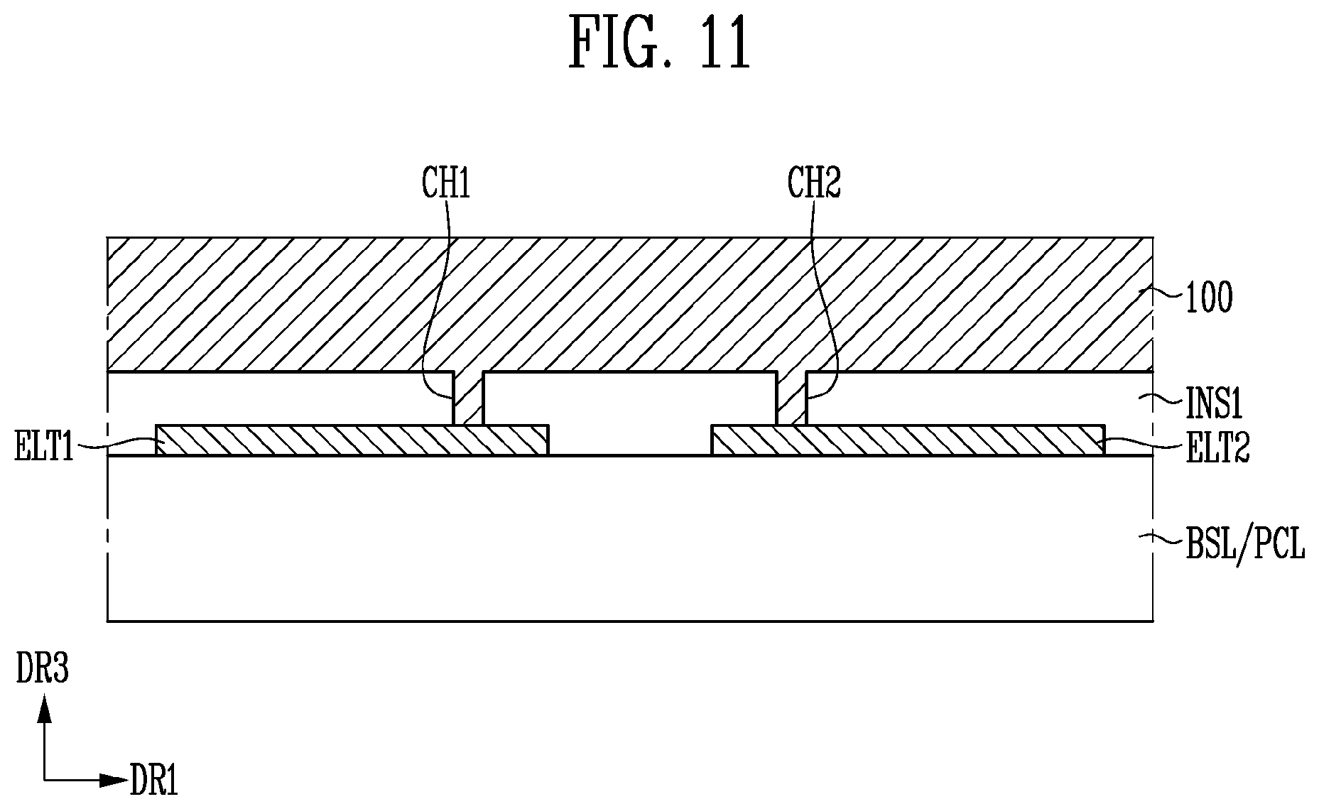Patent US12100794 Figure 11 – Display device and method of manufacturing the same