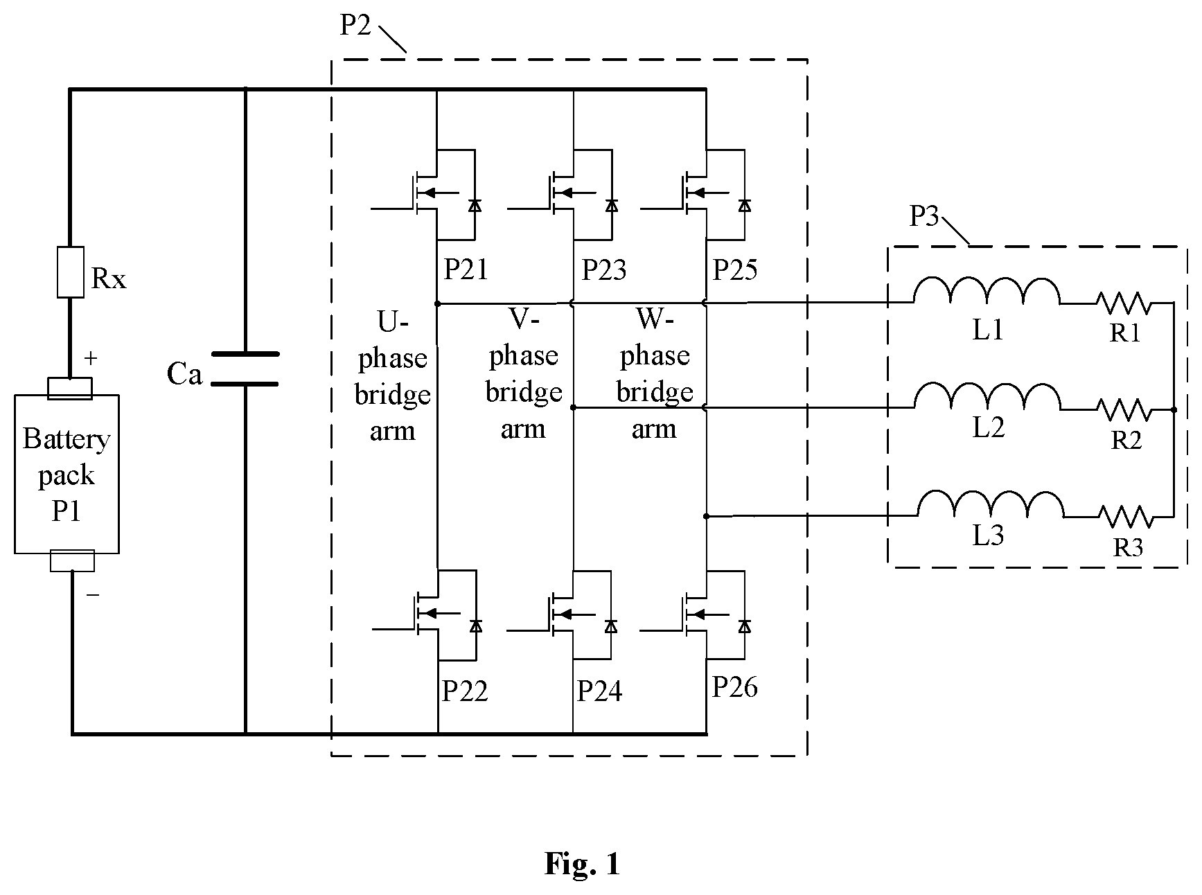 Patent US12100819 — Switch control device and method, motor controller, and battery pack heating control system — Figure 1