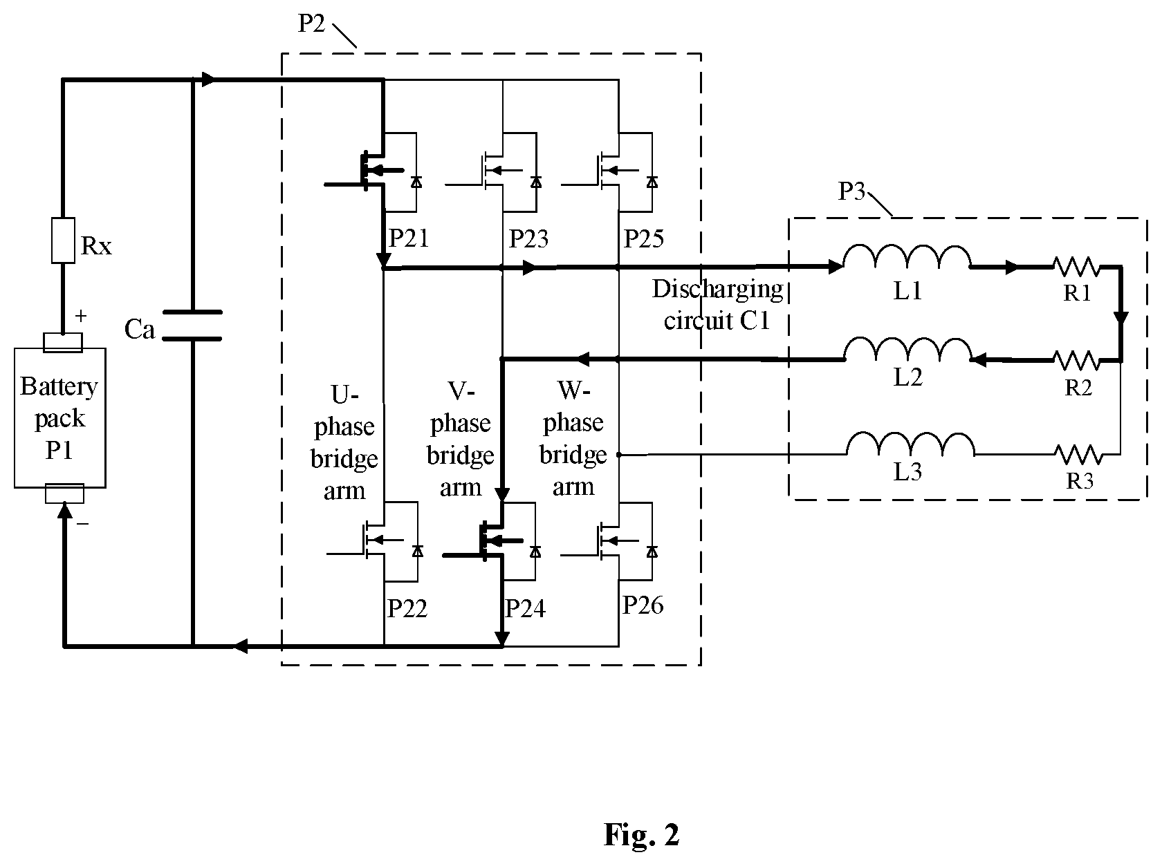 Patent US12100819 Figure 2 – Switch control device and method, motor controller, and battery pack heating control system