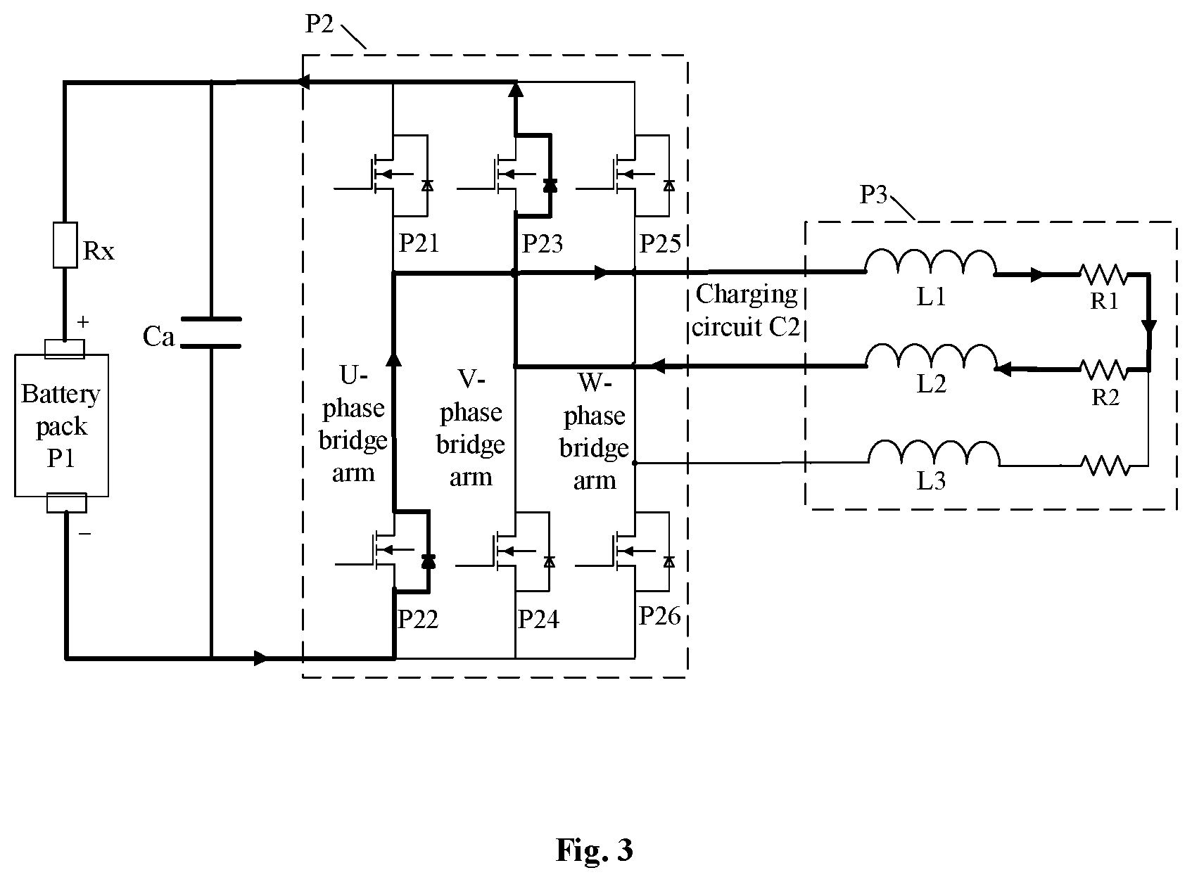 Patent US12100819 Figure 3 – Switch control device and method, motor controller, and battery pack heating control system