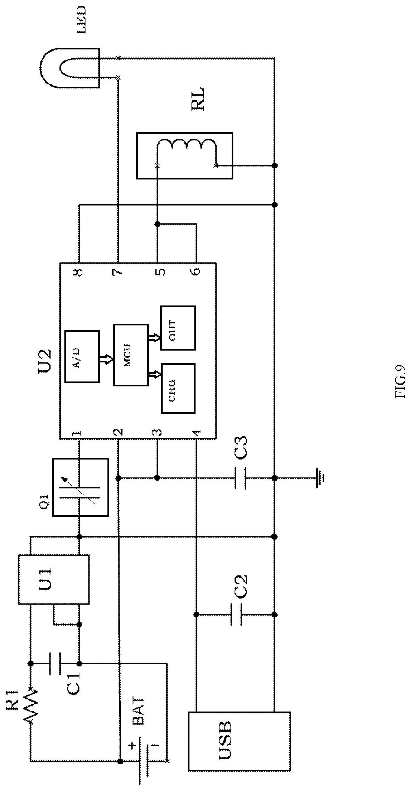 Patent US12100820 Figure 9 – Integrated battery using airflow sensor for control