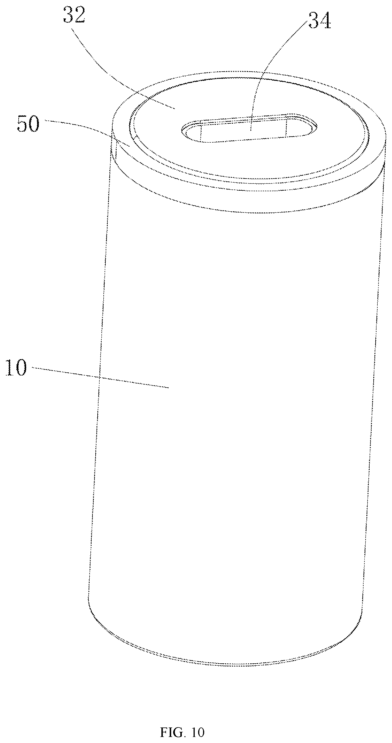 Patent US12100820 Figure 10 – Integrated battery using airflow sensor for control