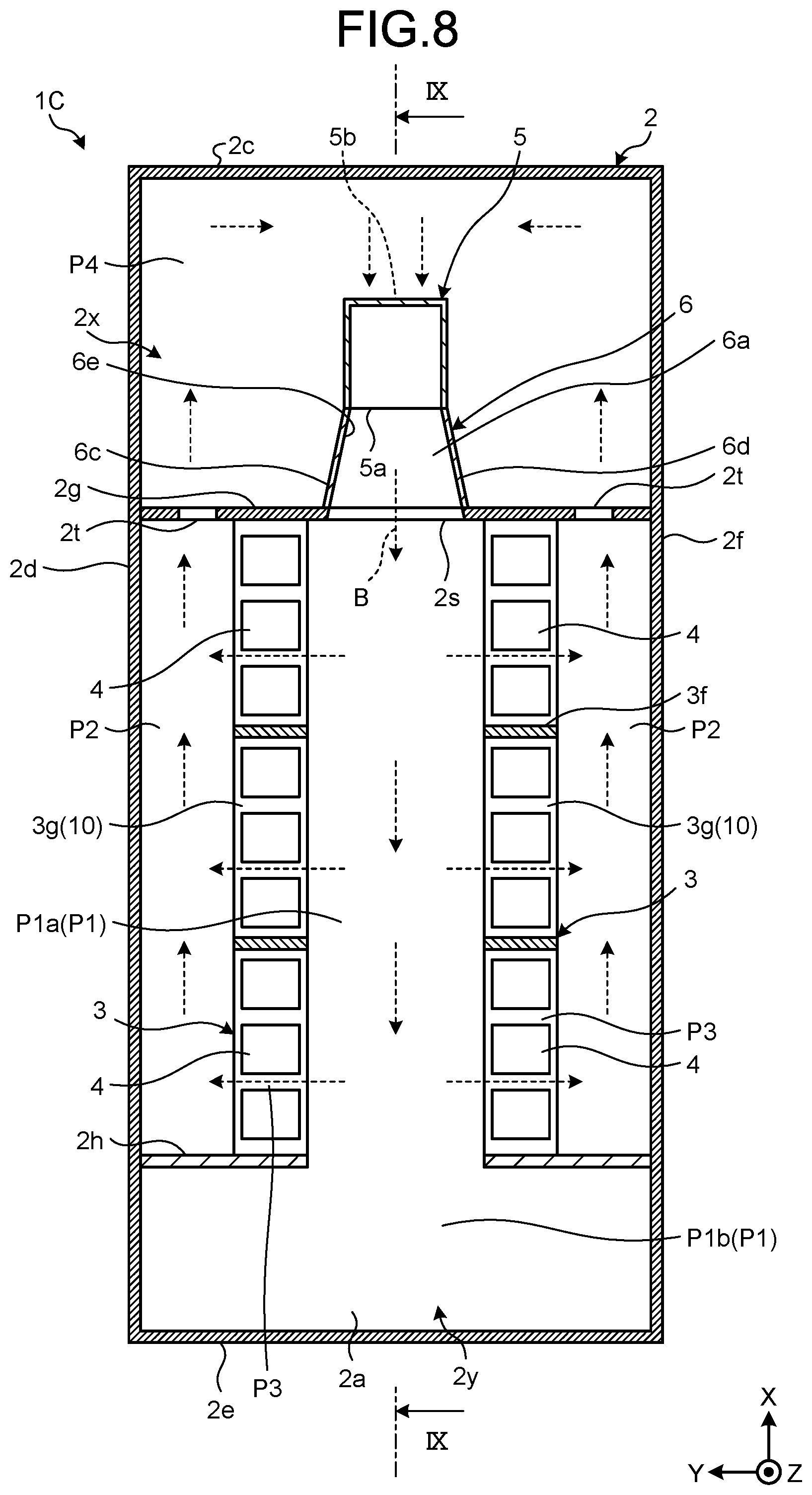 Patent US12100823 Figure 8 – Cooling system
