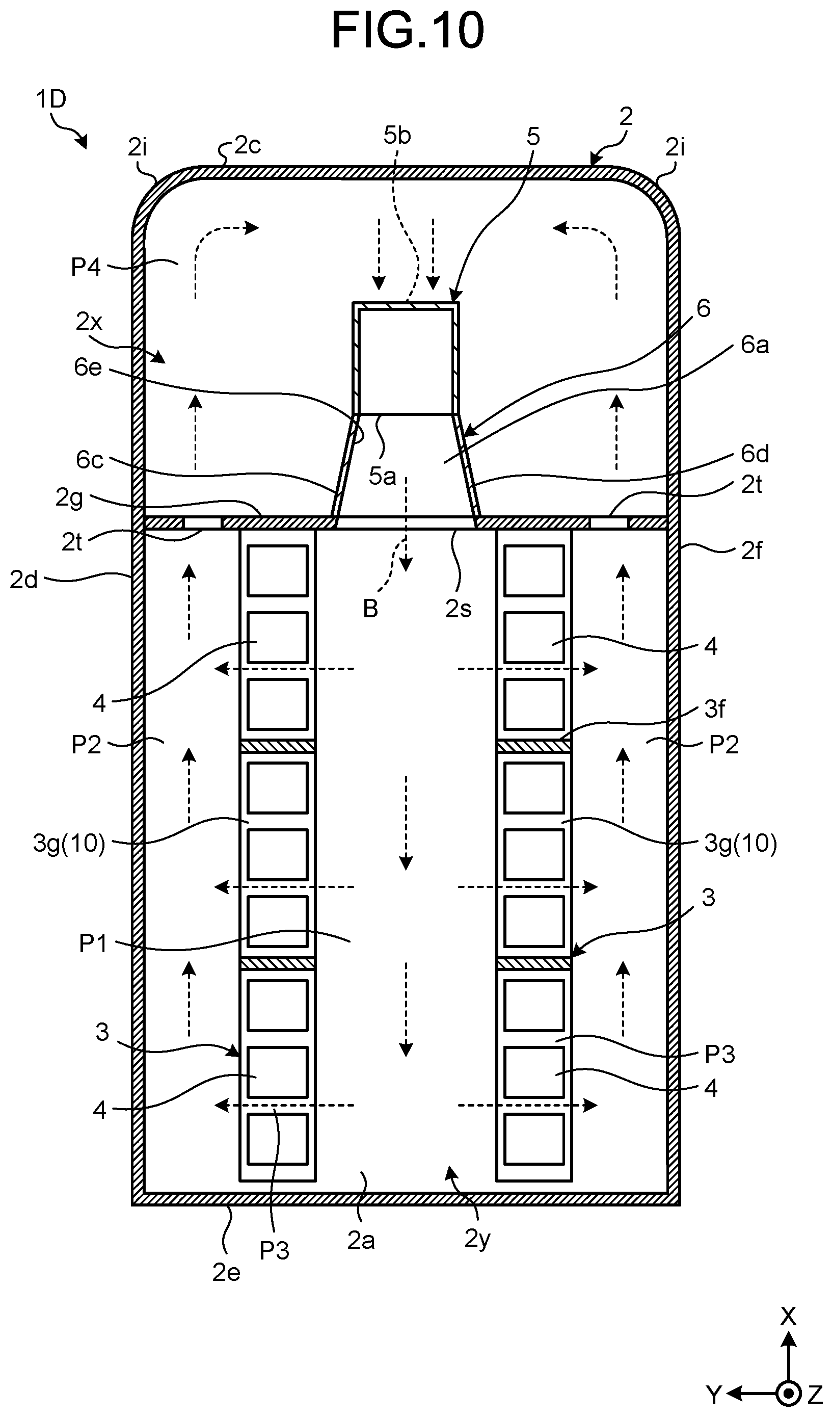 Patent US12100823 Figure 10 – Cooling system