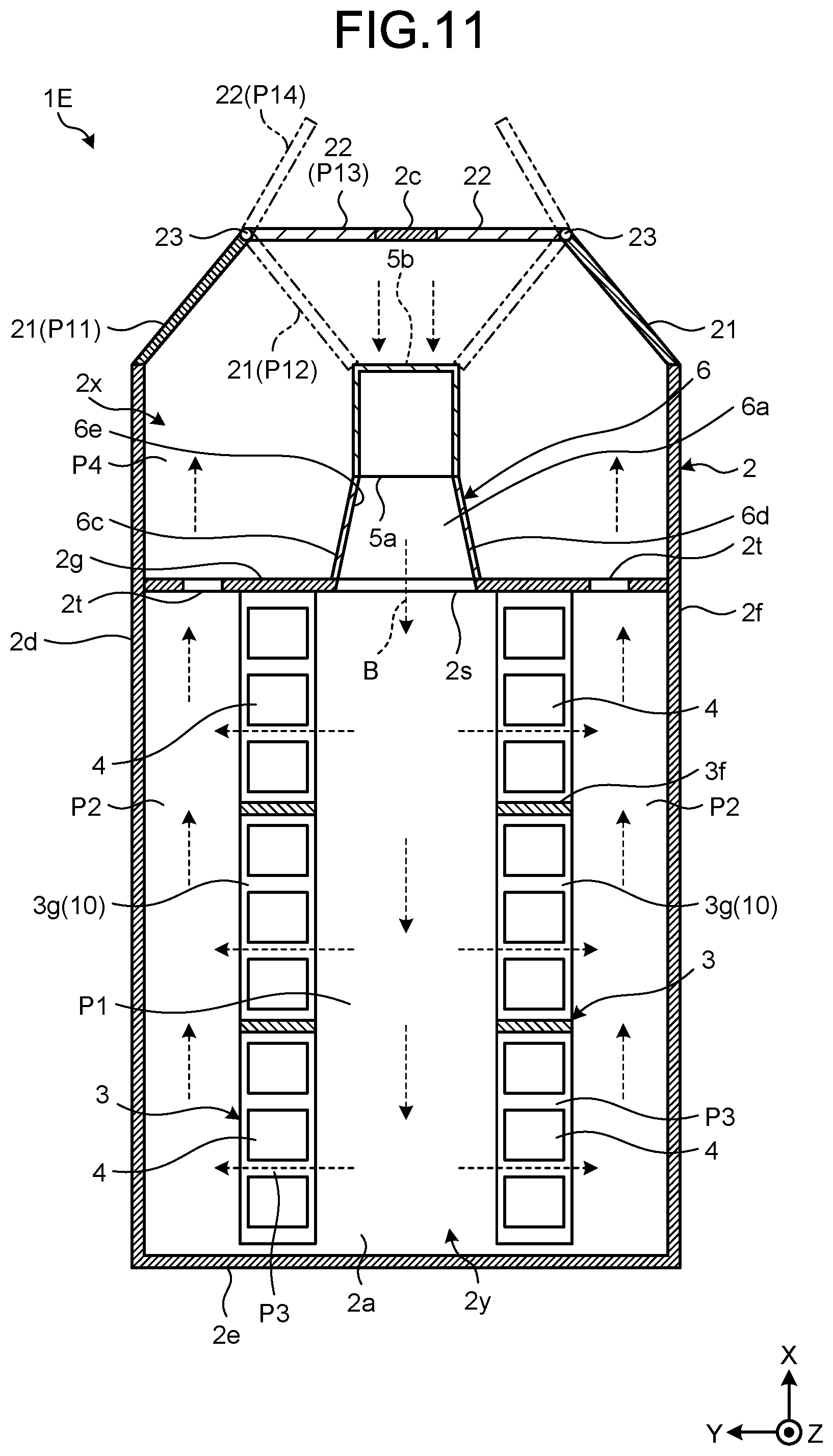 Patent US12100823 Figure 11 – Cooling system