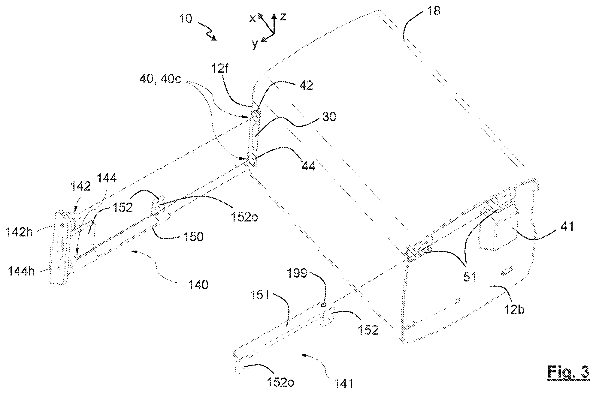 Patent US12100824 Figure 3 – Battery module with thermal management system