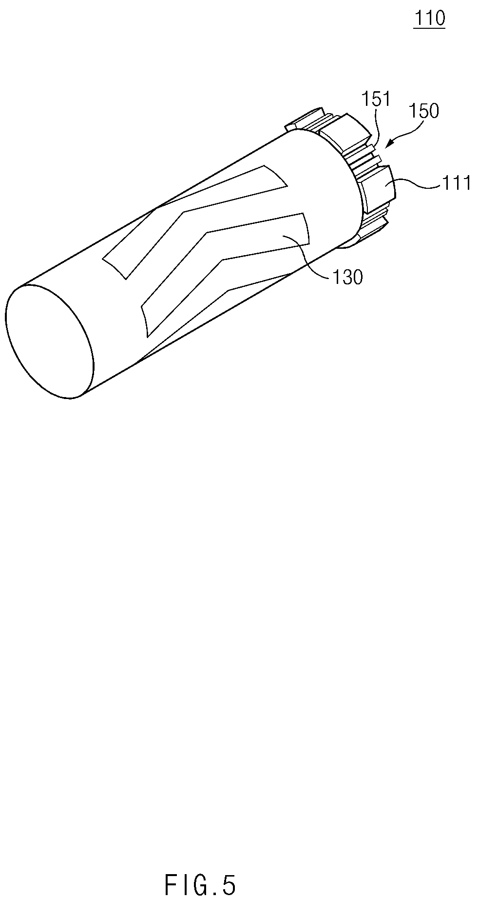 Patent US12100827 Figure 5 – Apparatus for manufacturing electrode for secondary battery, electrode for secondary battery manufactured therethrough, and secondary battery