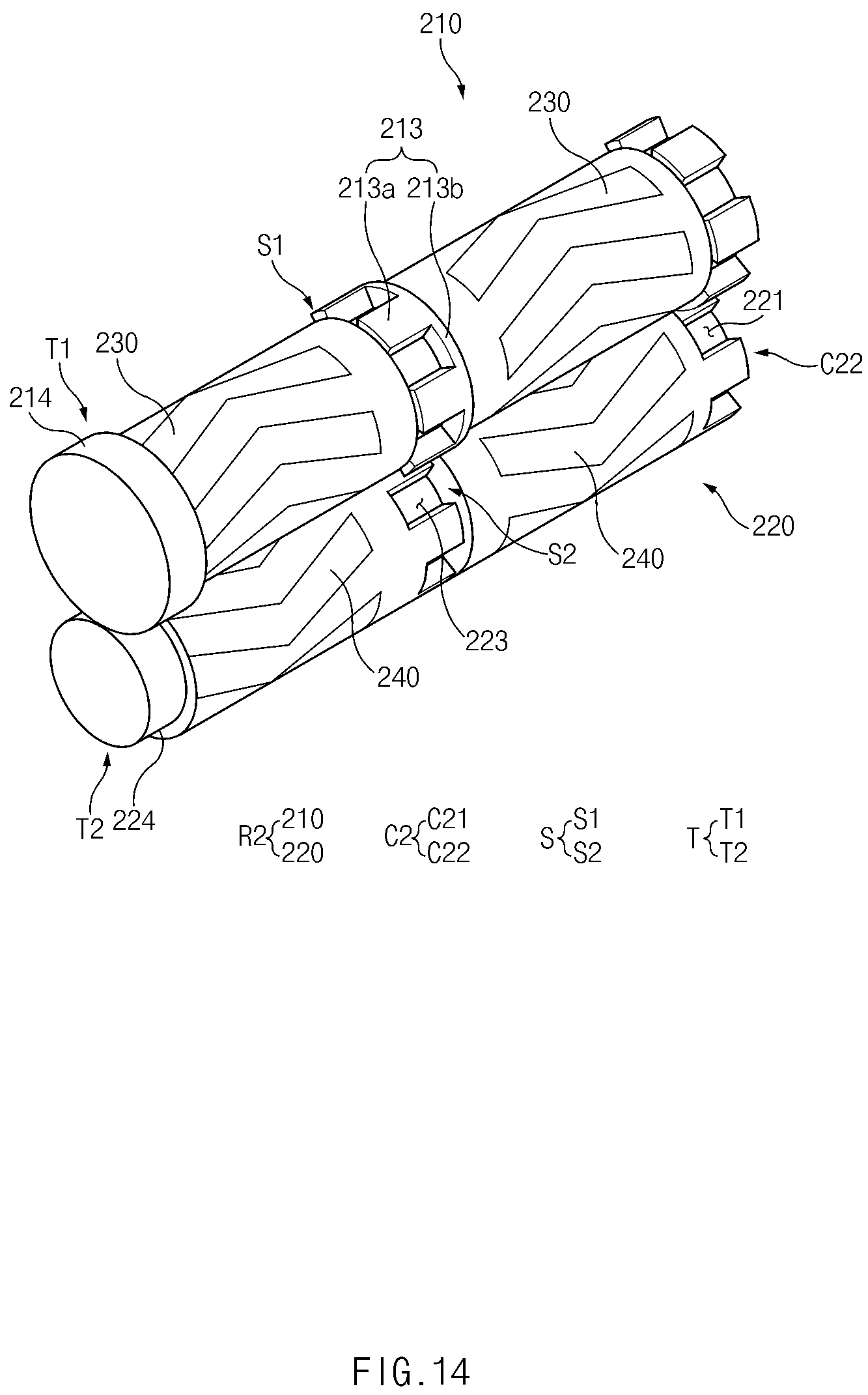 Patent US12100827 Figure 14 – Apparatus for manufacturing electrode for secondary battery, electrode for secondary battery manufactured therethrough, and secondary battery