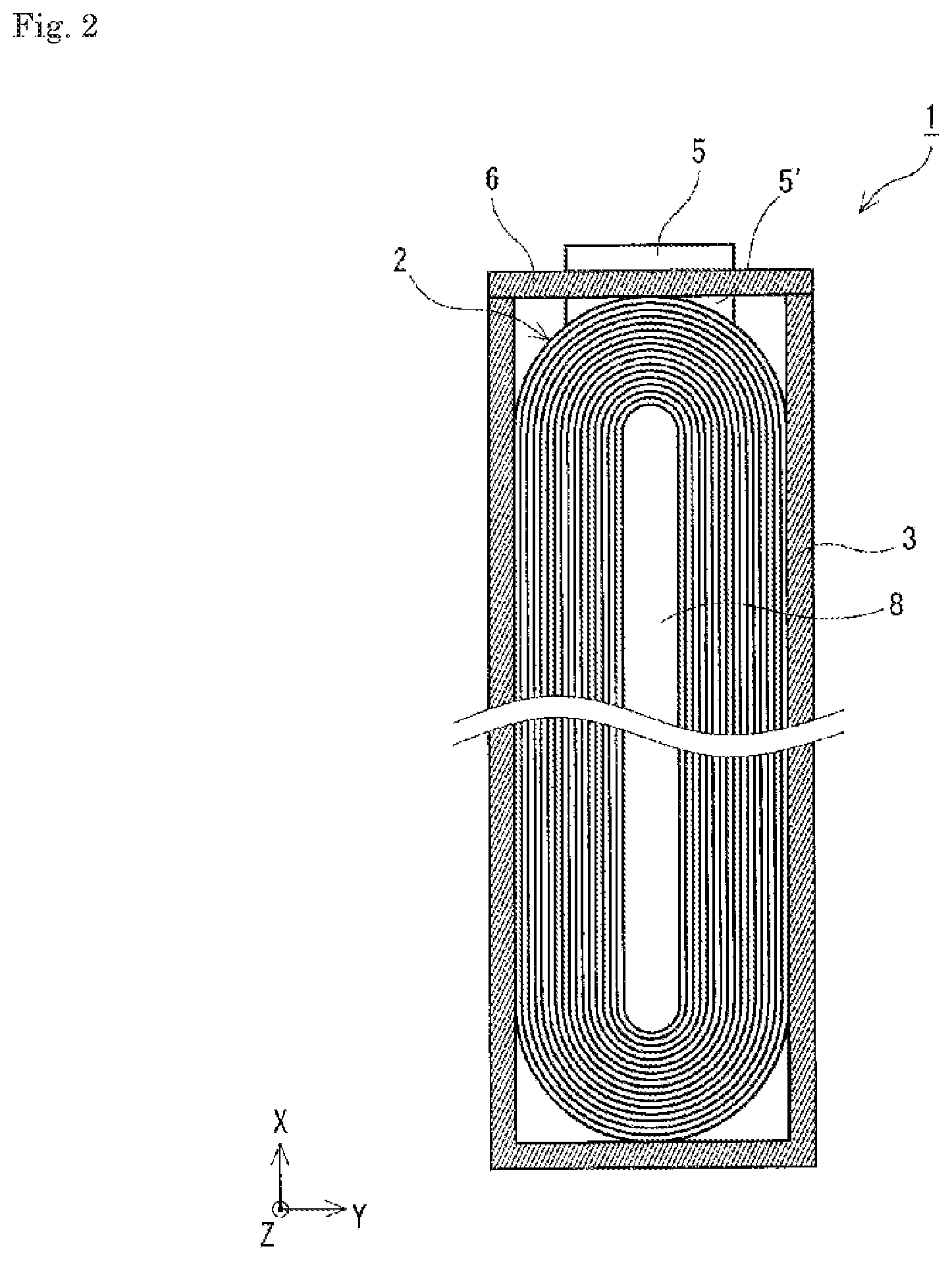 Patent US12100838 Figure 2 – Energy storage device and method for manufacturing energy storage device