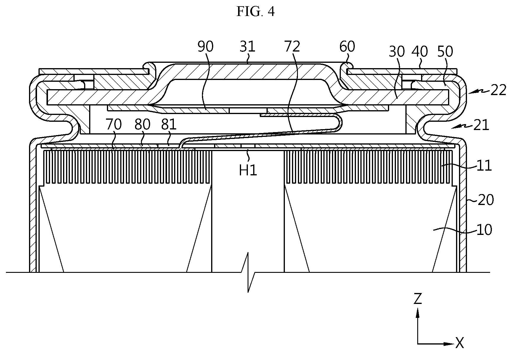 Patent US12100847 Figure 5 – Cylindrical battery cell, and battery pack and vehicle comprising same