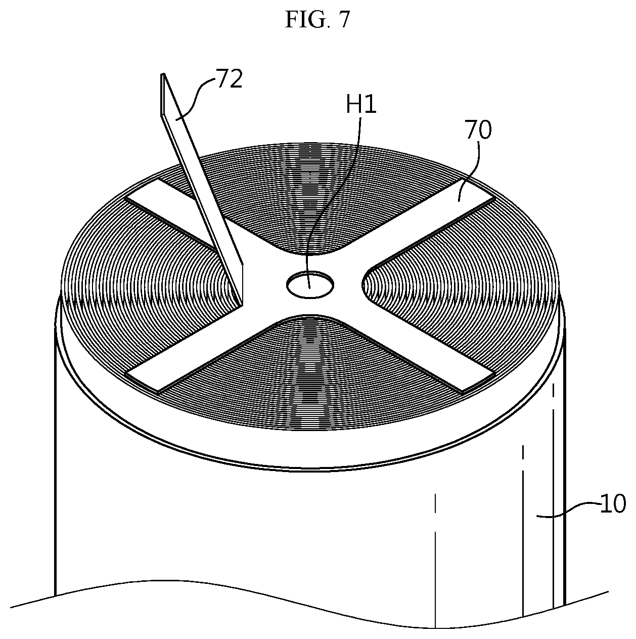 Patent US12100847 Figure 8 – Cylindrical battery cell, and battery pack and vehicle comprising same
