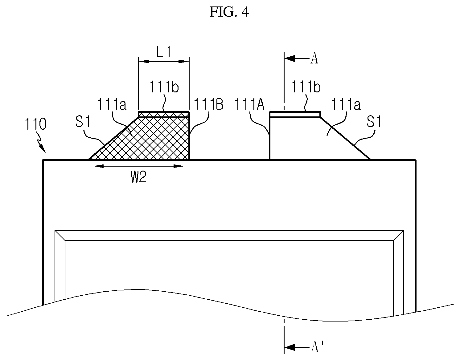 Patent US12100849 Figure 4 – Battery module including secondary battery and bus bar