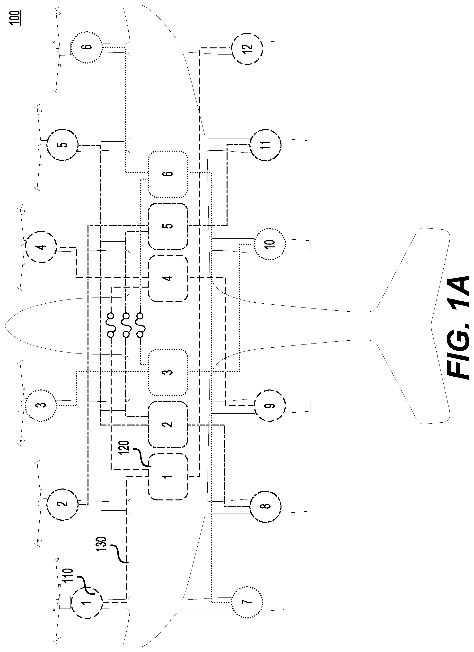 Patent US12100850 Figure 1 – Systems and methods for improved battery assemblies for eVTOL aircraft