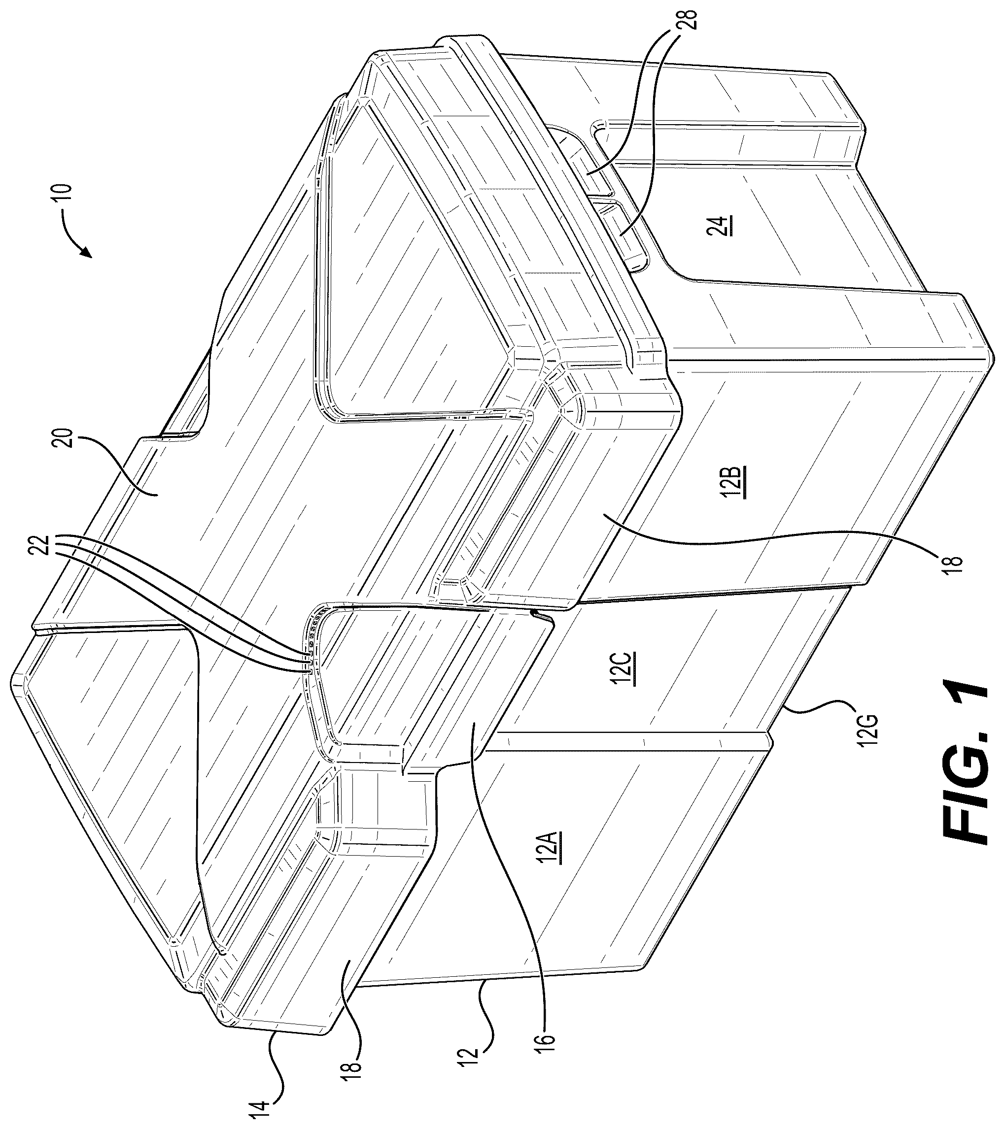 Patent US12100851 Figure 1 – Battery box