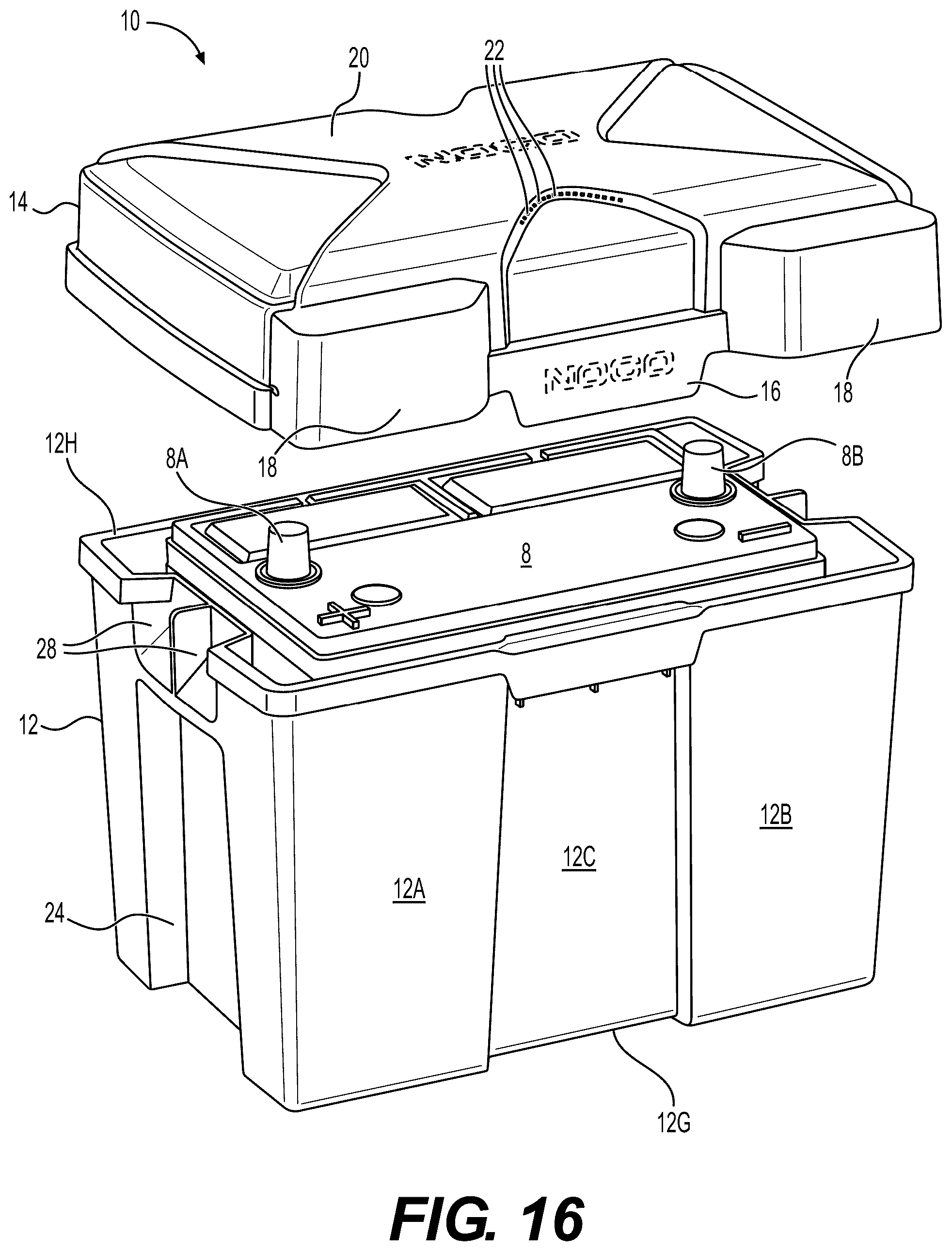 Patent US12100851 Figure 16 – Battery box
