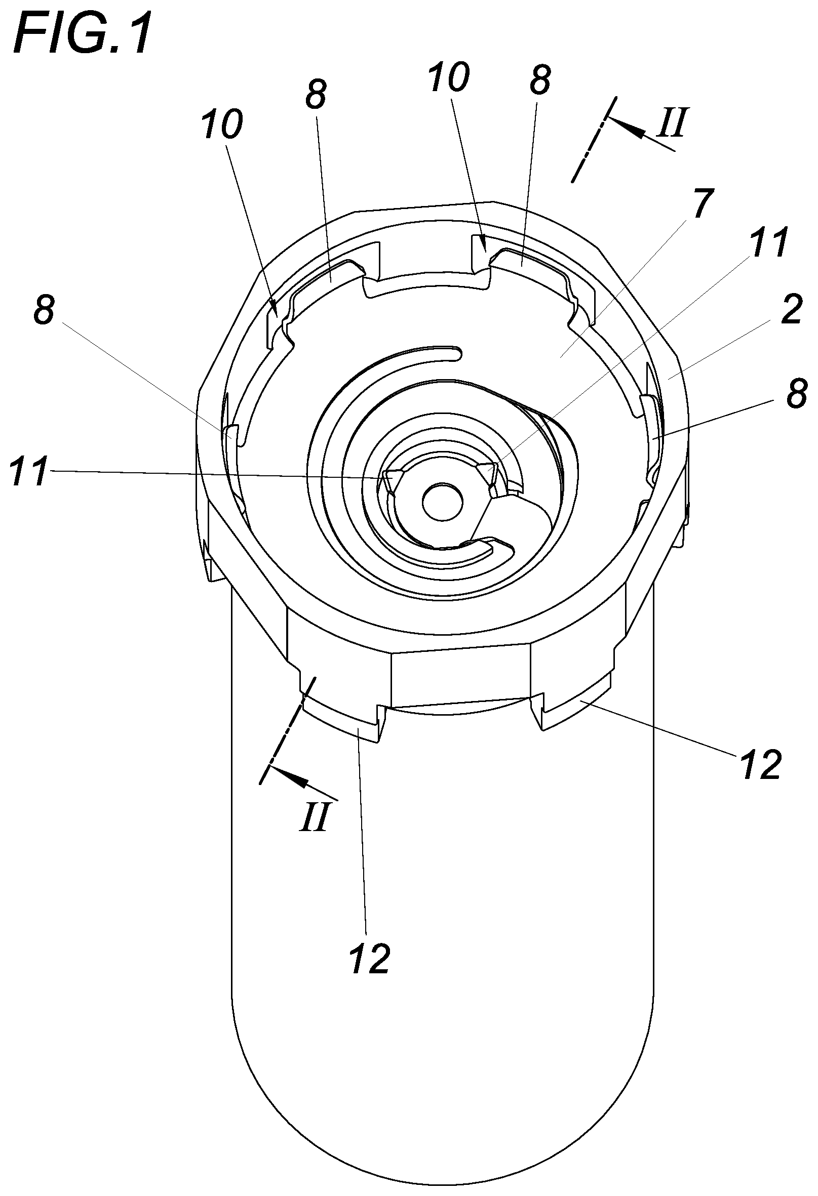 Patent US12100854 Figure 1 – Device for releasably contacting two battery cells