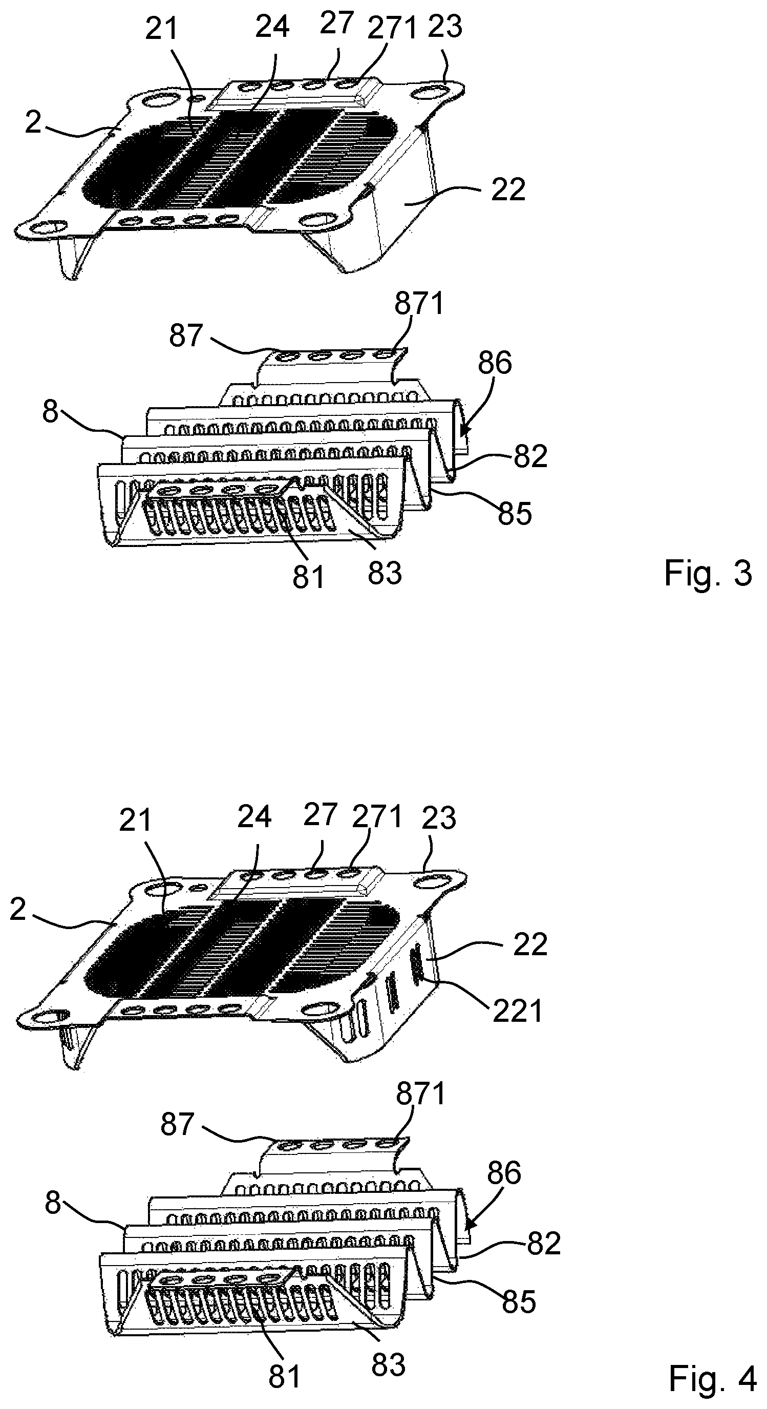 Patent US12100857 Figure 2 – Battery degassing unit and battery housing