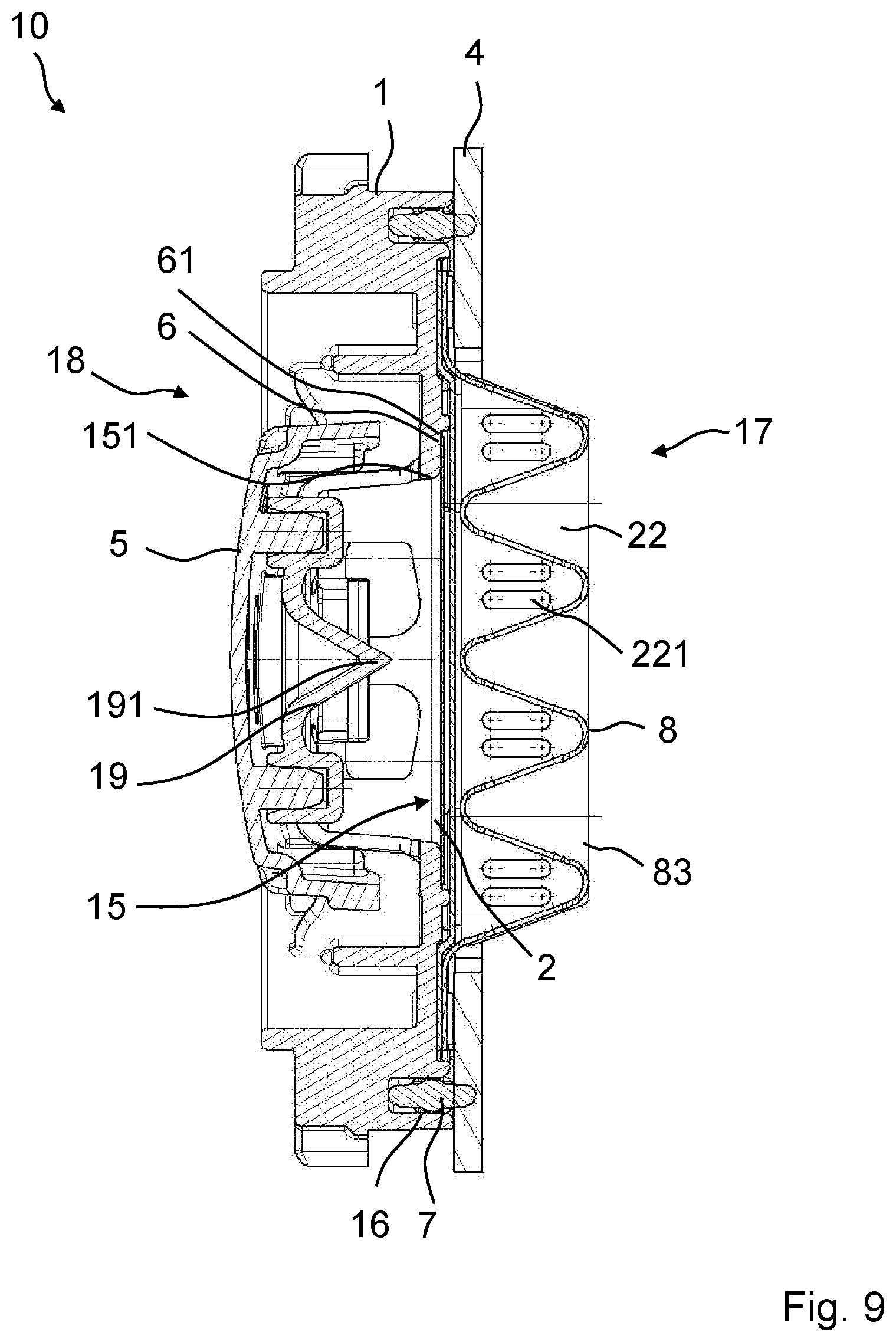 Patent US12100857 Figure 6 – Battery degassing unit and battery housing