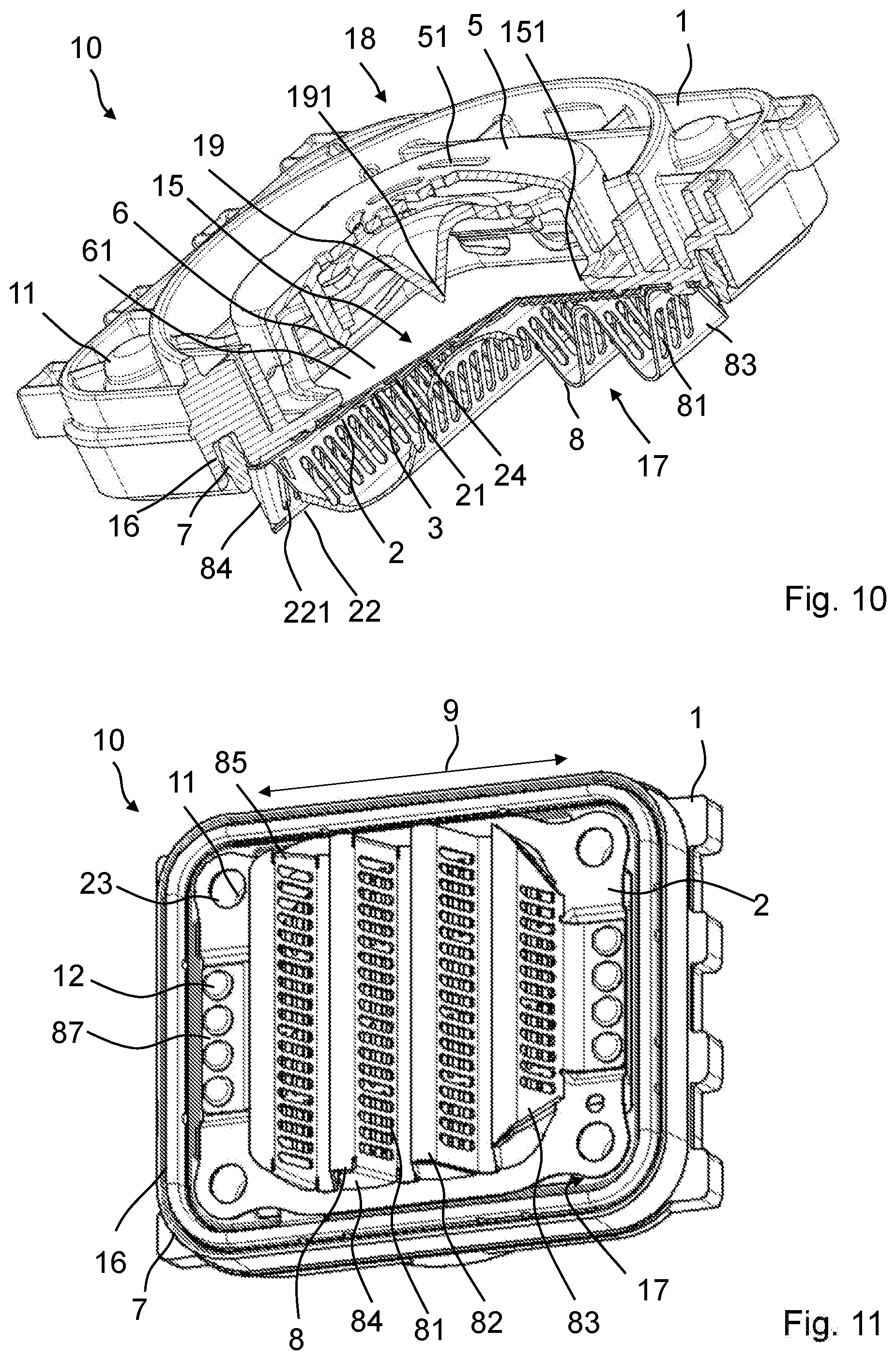 Patent US12100857 Figure 7 – Battery degassing unit and battery housing