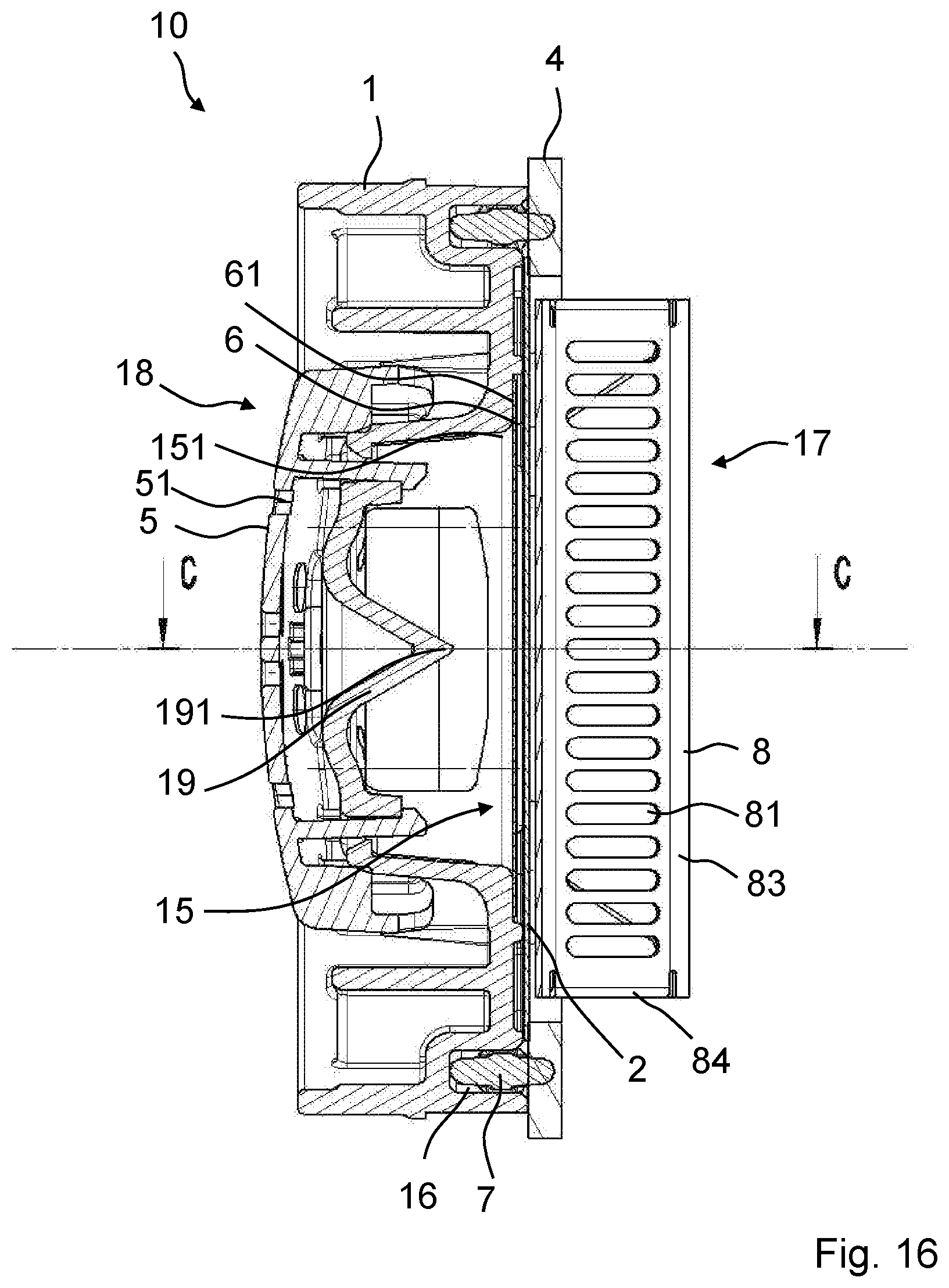 Patent US12100857 Figure 10 – Battery degassing unit and battery housing