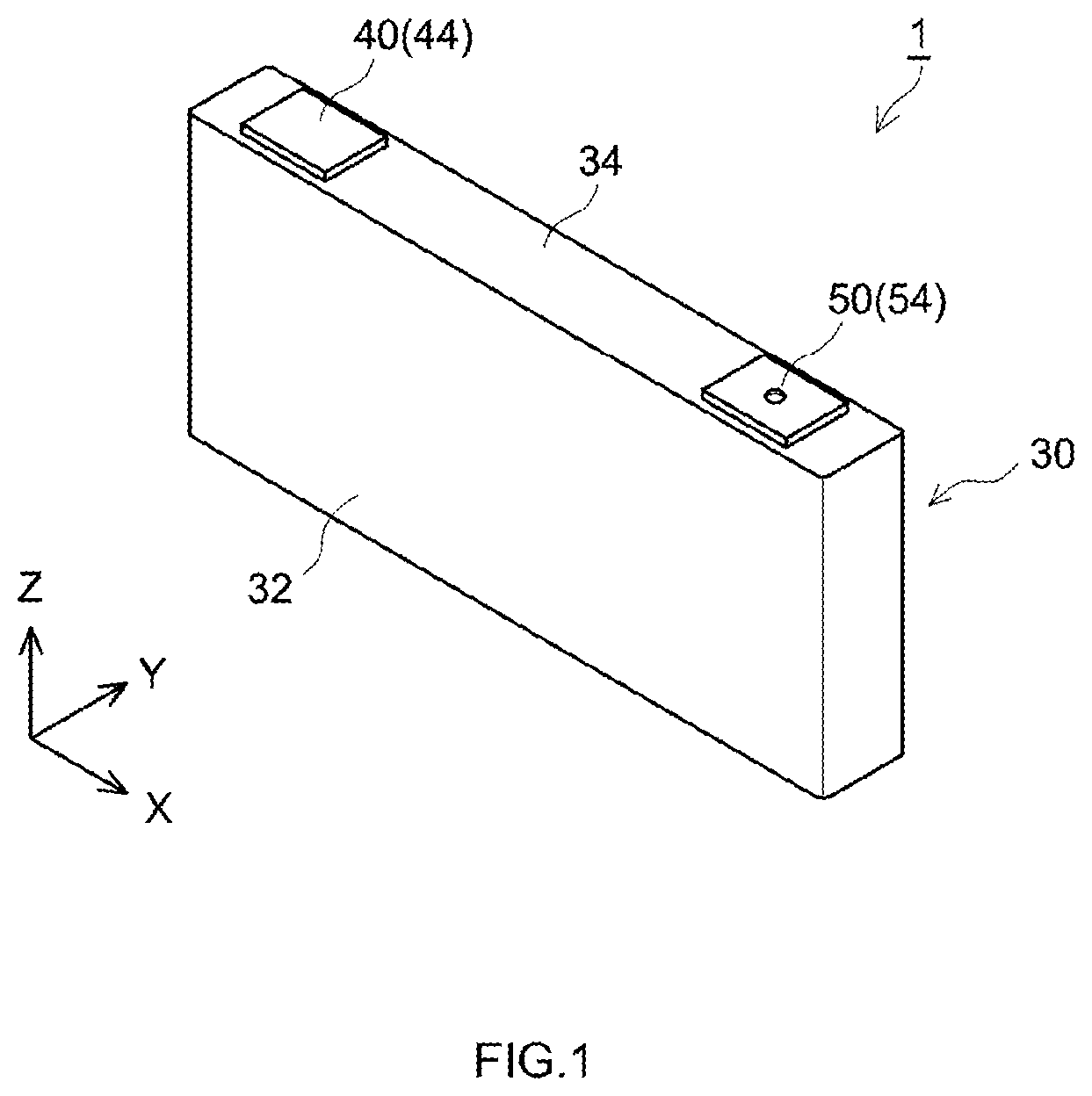 Patent US12100865 Figure 1 – Terminal for secondary battery and secondary battery provided with the terminal