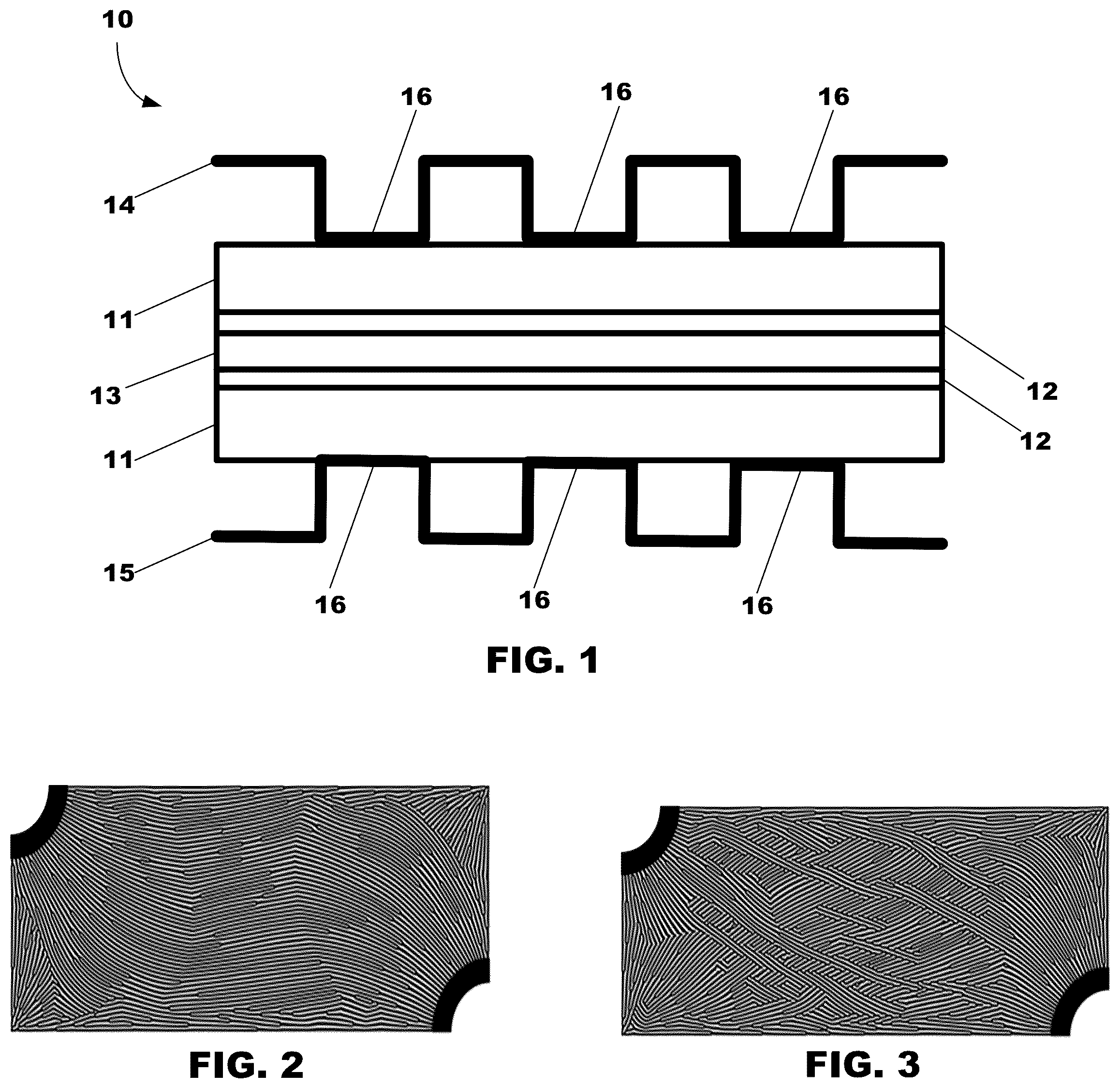 Patent US12100870 — Fuel cell bipolar plate flow field having regular representative elementary volumes — Figure 1