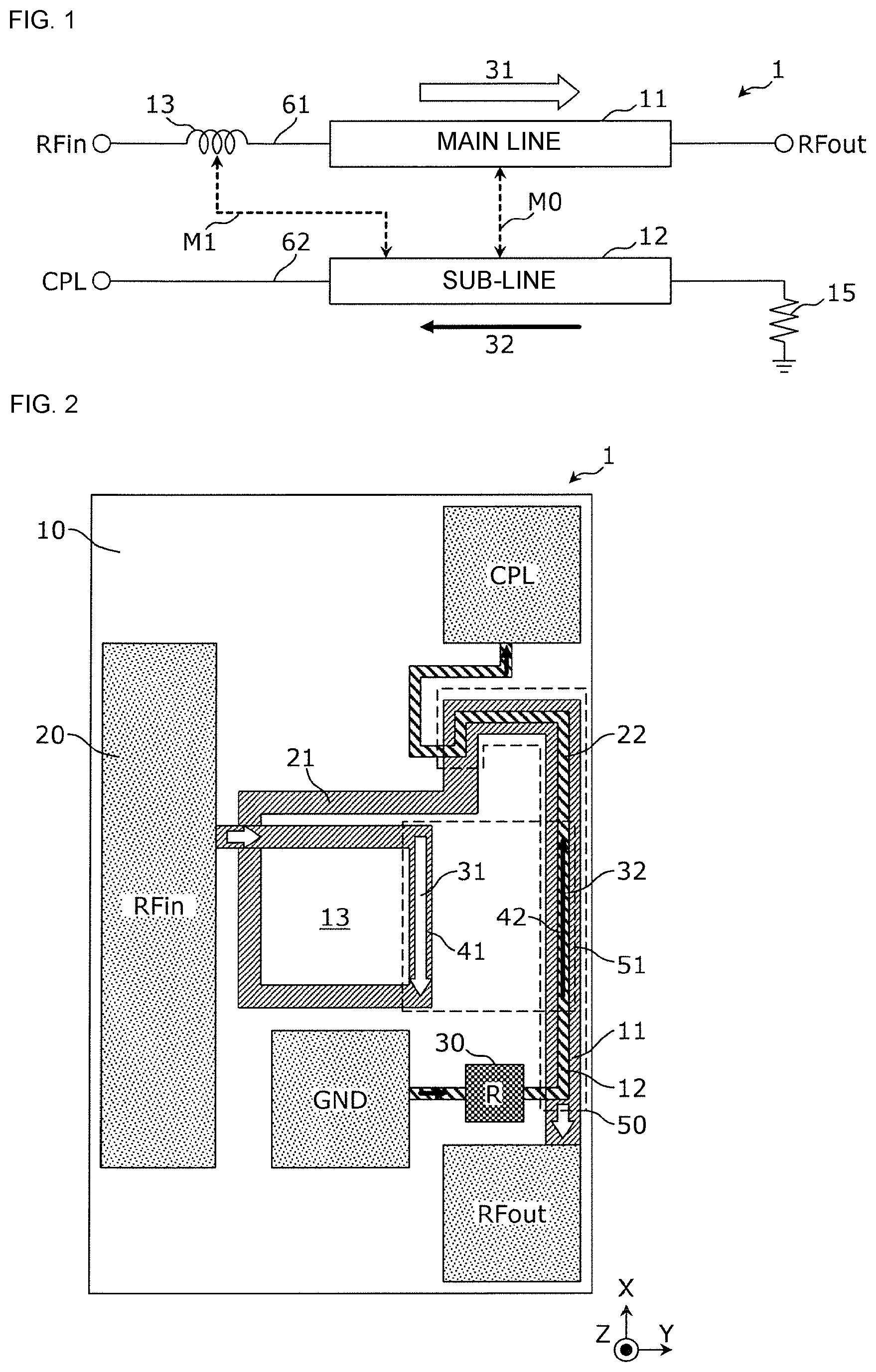 Patent US12100881 Figure 1 – Directional coupler