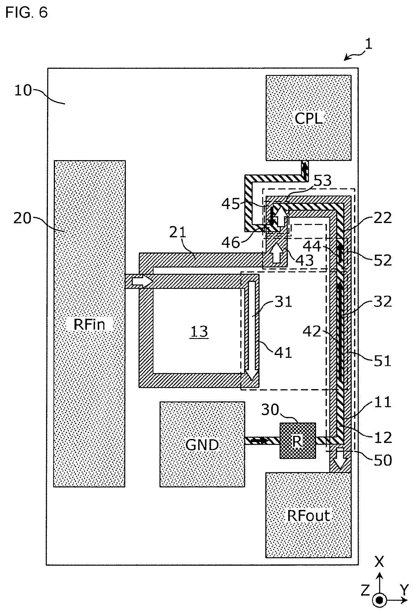 Patent US12100881 Figure 4 – Directional coupler